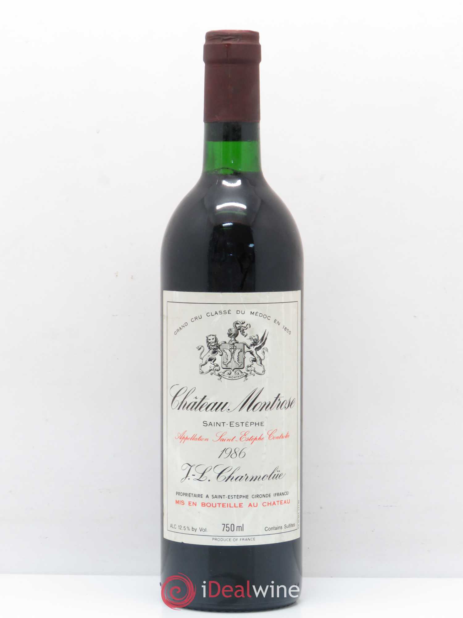 Château Montrose 2ème Grand Cru Classé 1986 - Lot de 1 bouteille - 0