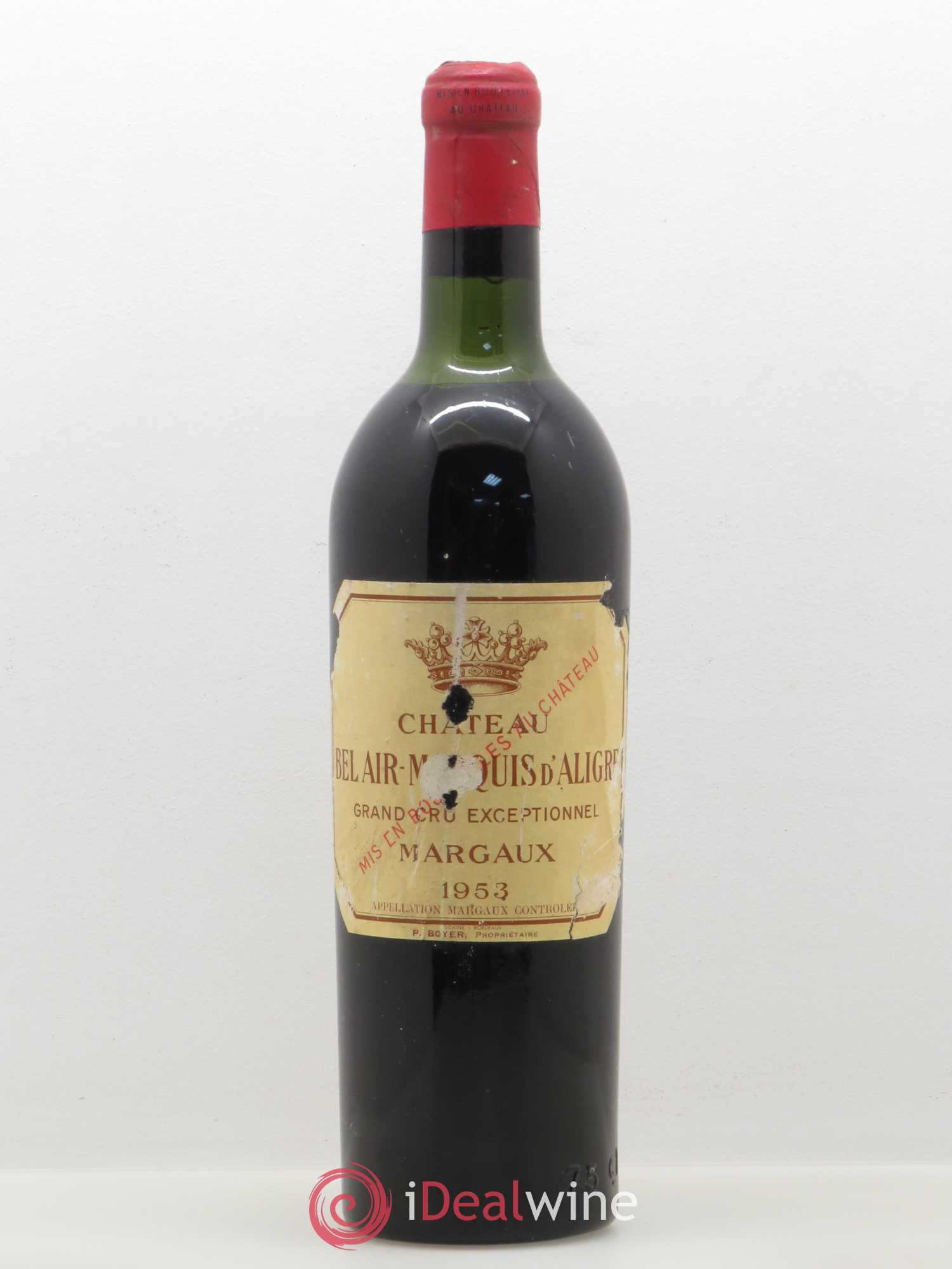 Château Bel Air Marquis d'Aligre 1953 - Lot de 1 bouteille - 0
