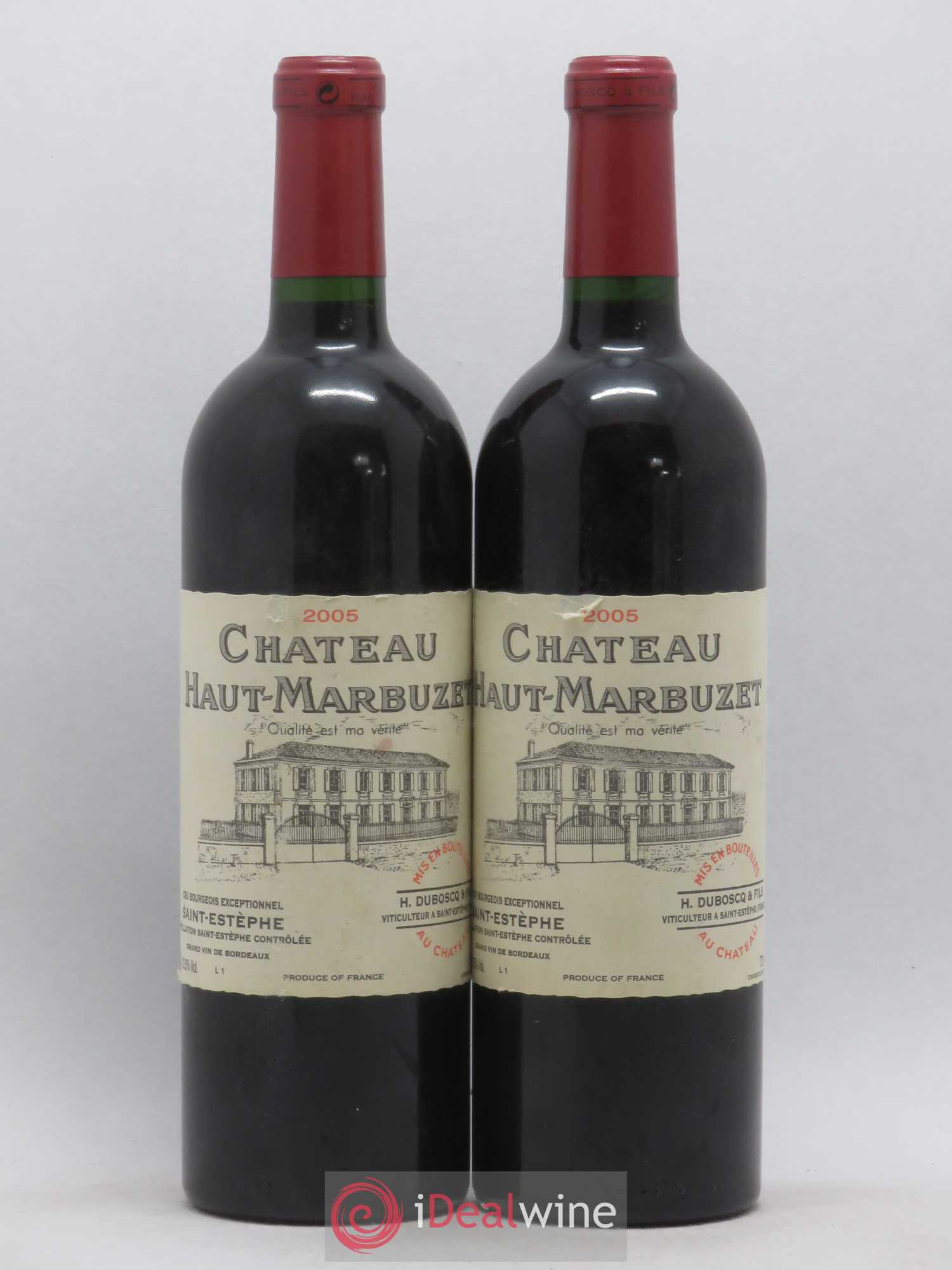 Château Haut Marbuzet 2005 - Lot de 2 bouteilles - 0
