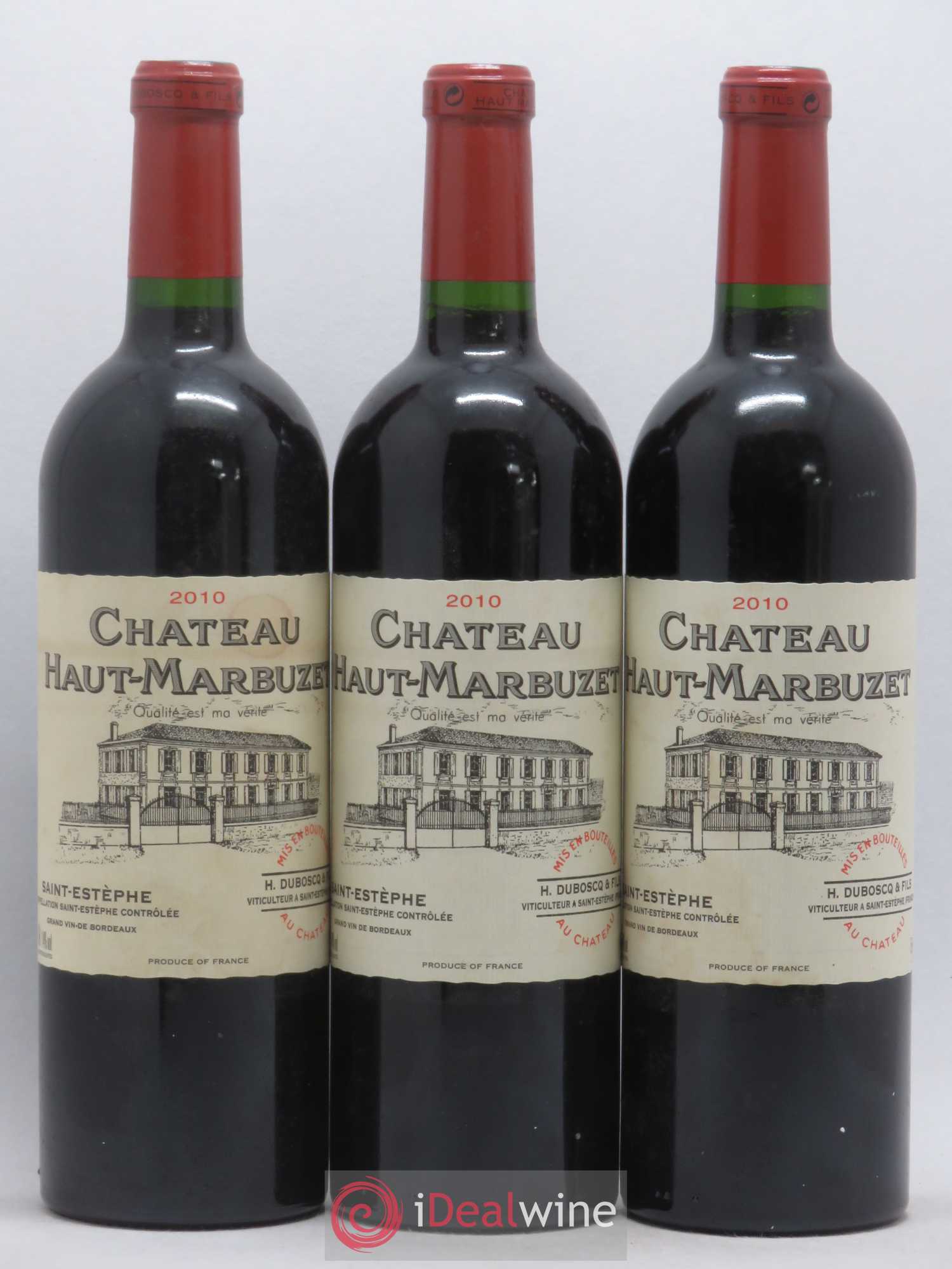 Château Haut Marbuzet 2010 - Lot de 3 bouteilles - 0