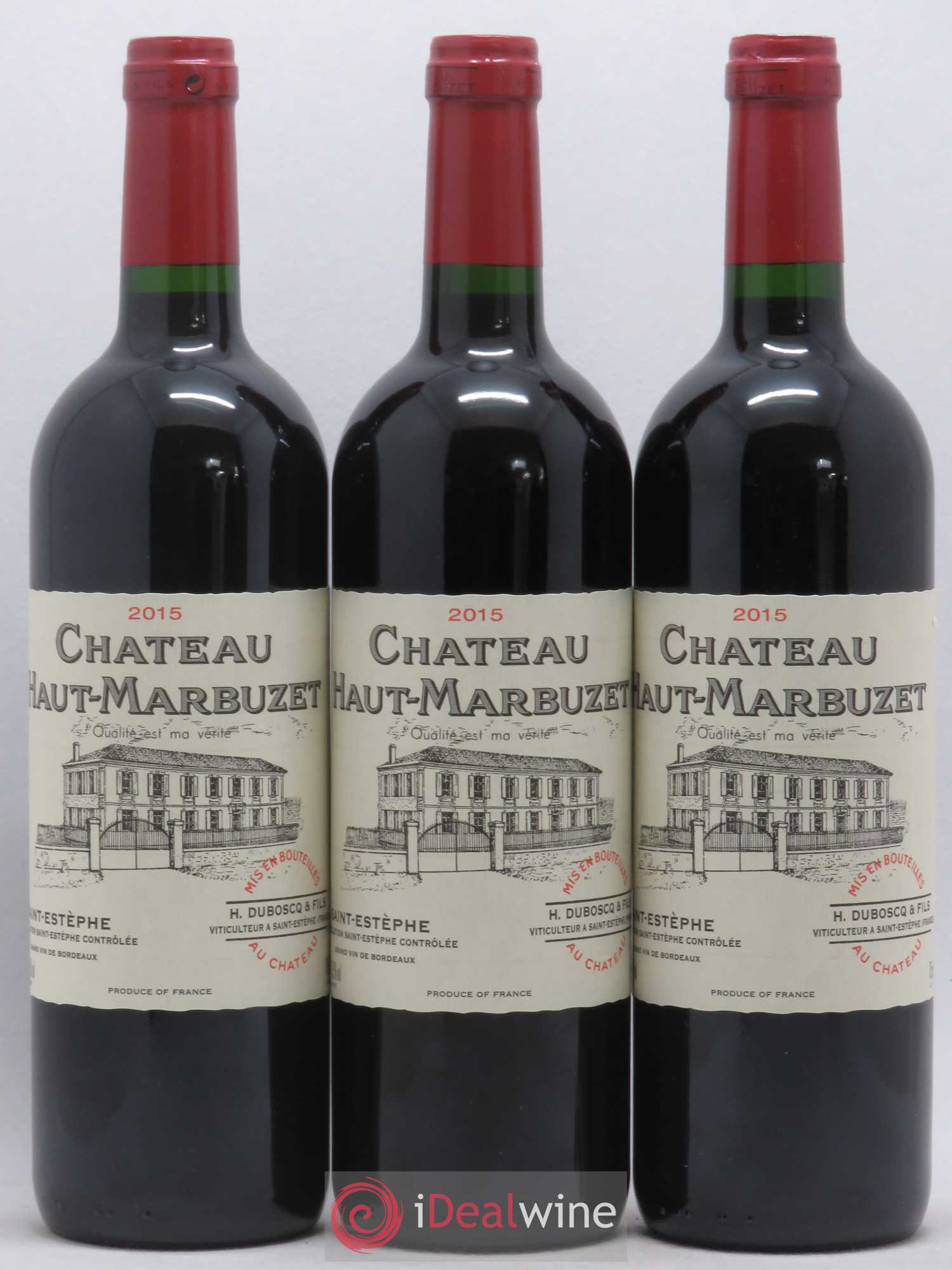 Château Haut Marbuzet 2015 - Lot de 6 bouteilles - 1