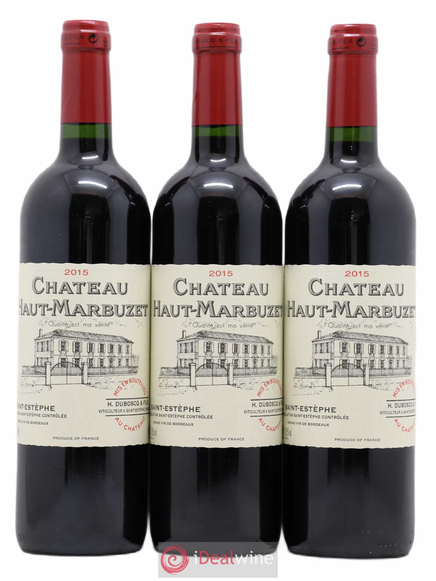 Château Haut Marbuzet (sans prix de réserve) 2015 - Lot de 3 bouteilles - 0