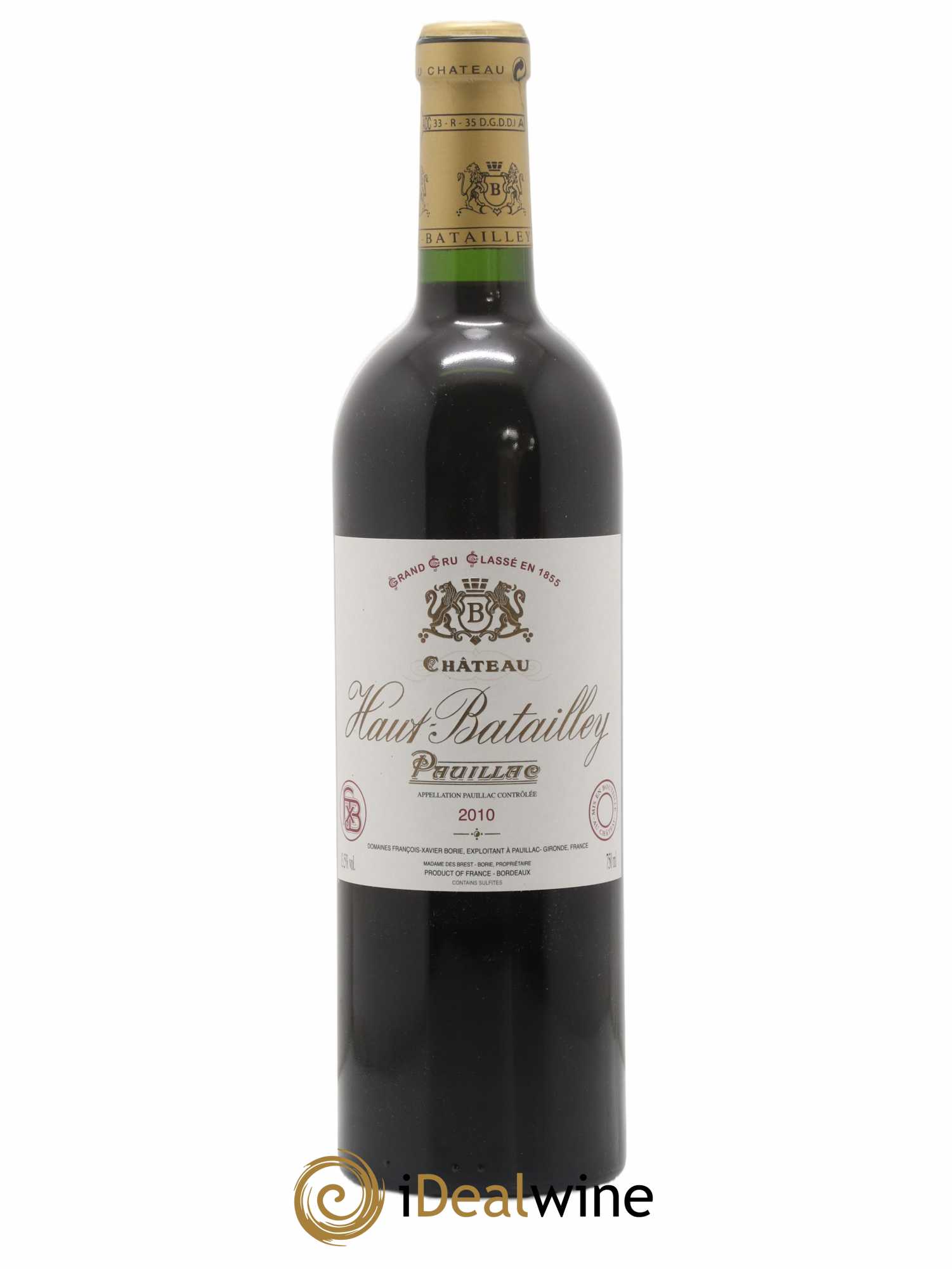 Château Haut Batailley 5ème Grand Cru Classé 2010 - Lot de 1 bouteille - 0