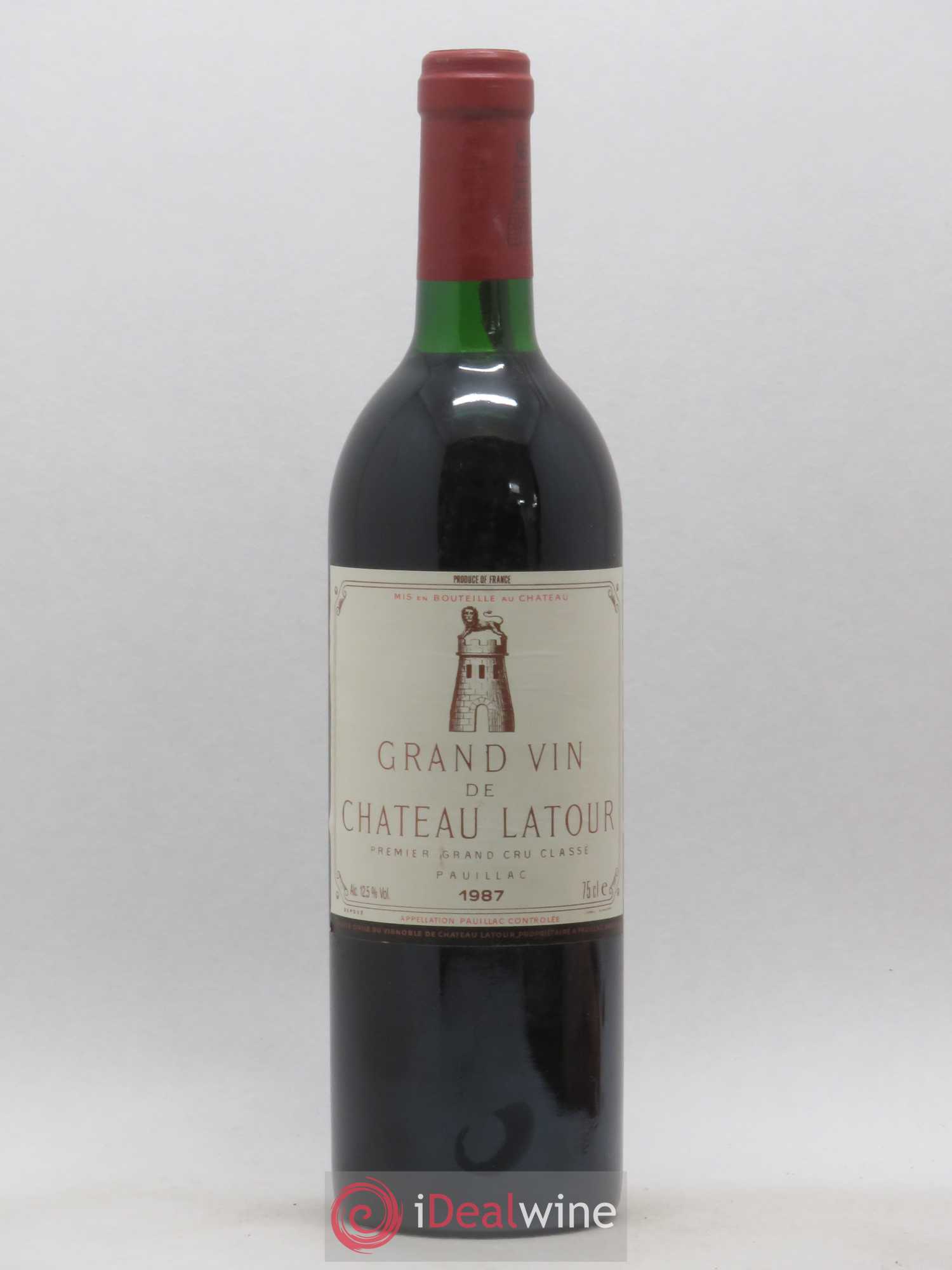 Château Latour 1er Grand Cru Classé 1987 - Lot de 1 bouteille - 0