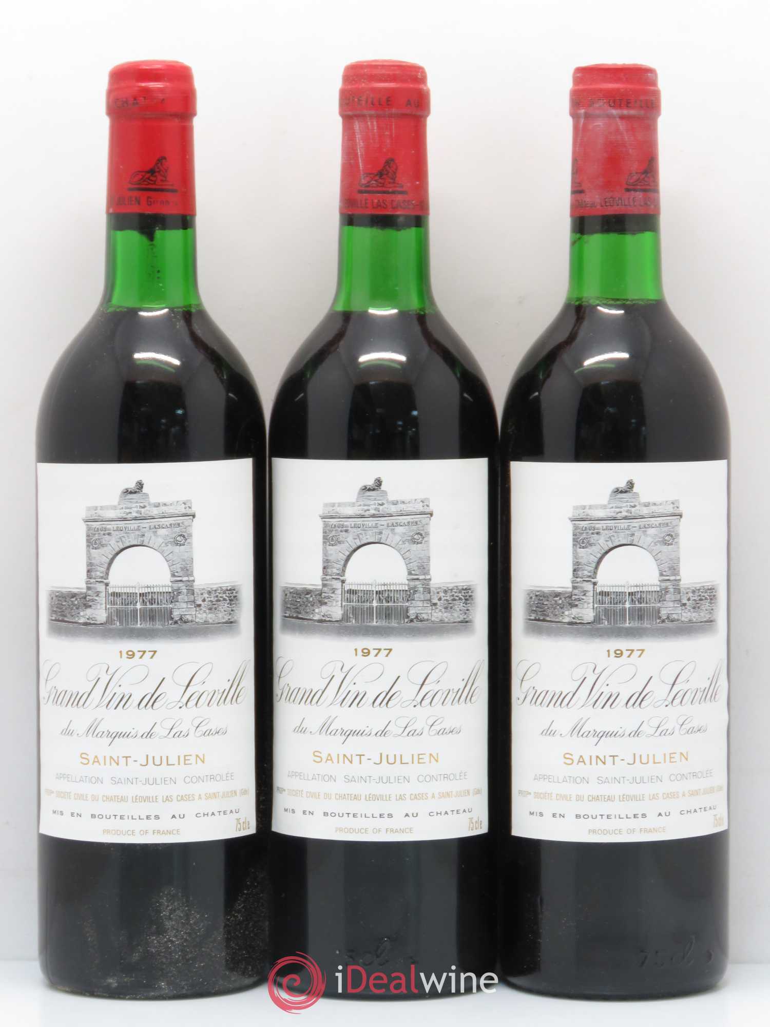 Château Léoville Las Cases 2ème Grand Cru Classé 1977 - Lot de 12 bouteilles - 1