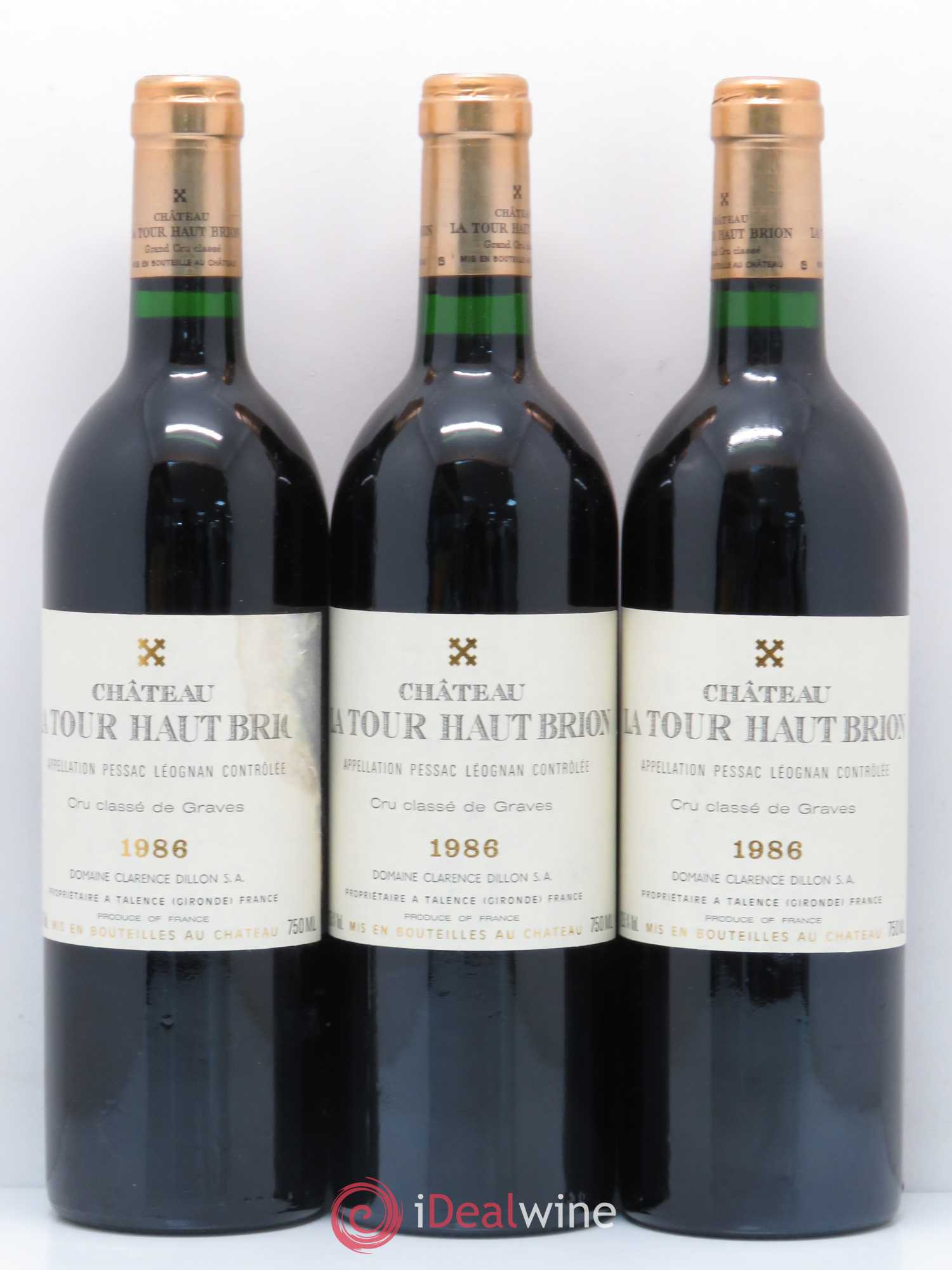 Château la Tour Haut-Brion Cru Classé de Graves 1986 - Lot de 12 bouteilles - 4
