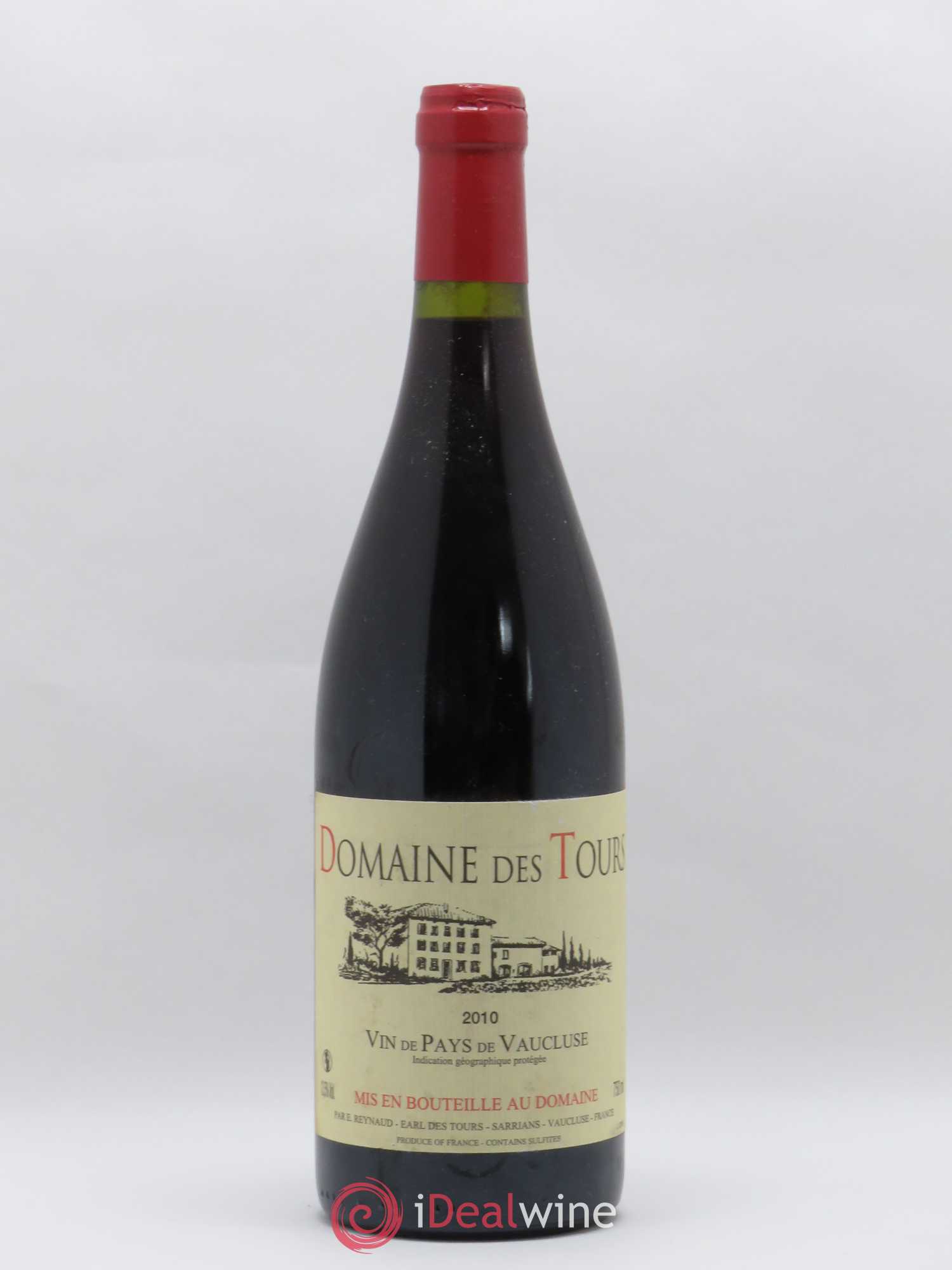 Vaucluse (Vin de Pays de Vaucluse) Domaine des Tours Emmanuel Reynaud 2010 - Lot de 1 bouteille - 0