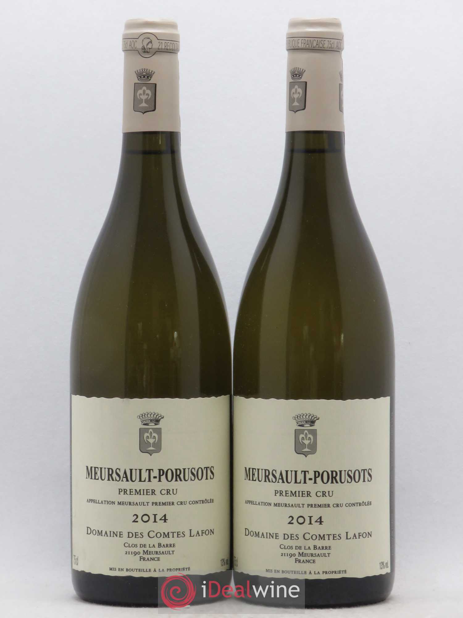 Meursault 1er Cru Porusots Comtes Lafon (Domaine des) 2014 - Lot de 2 bouteilles - 0