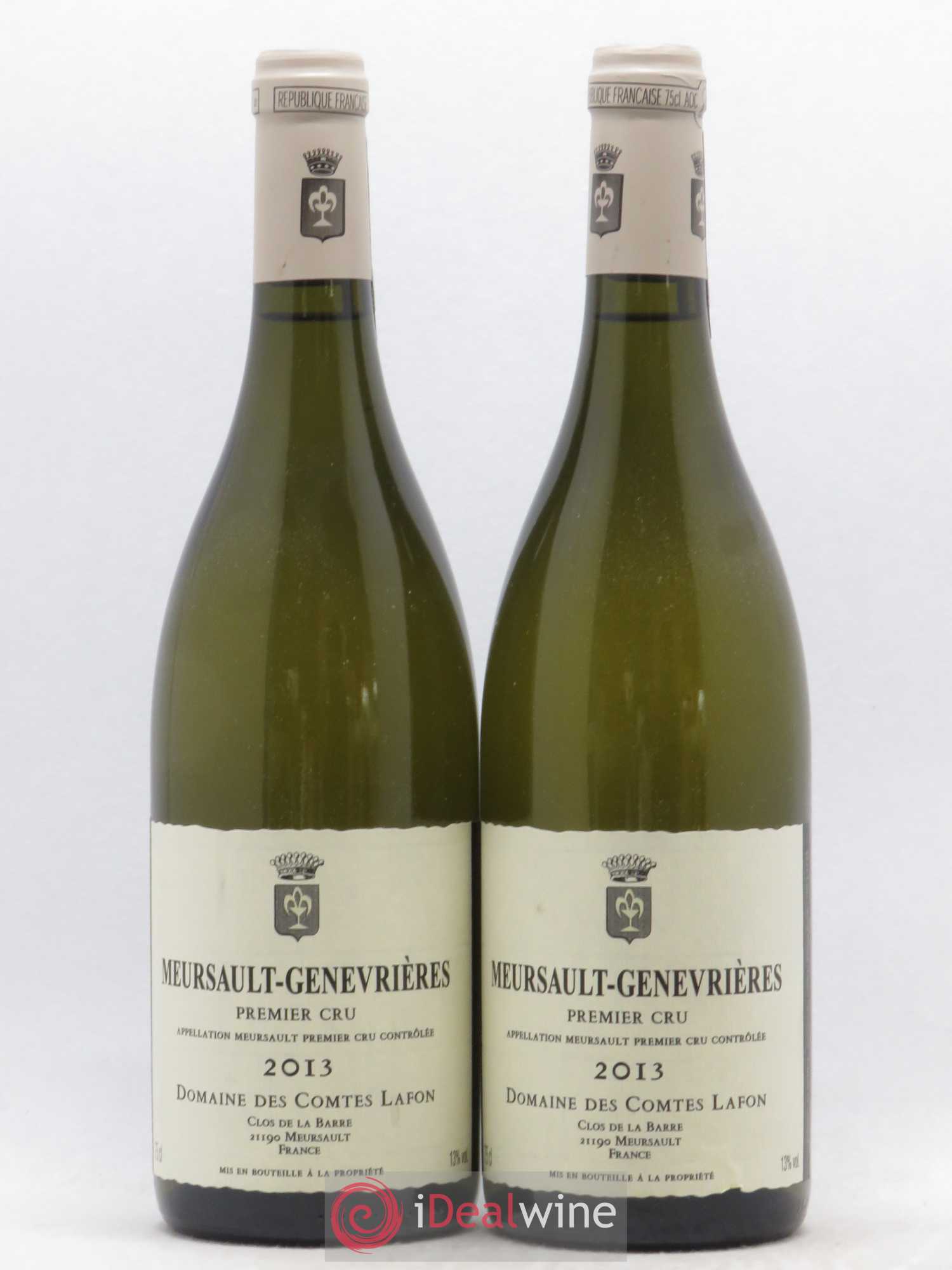 Meursault 1er Cru Genevrières Comtes Lafon (Domaine des) 2013 - Lot de 2 bouteilles - 0