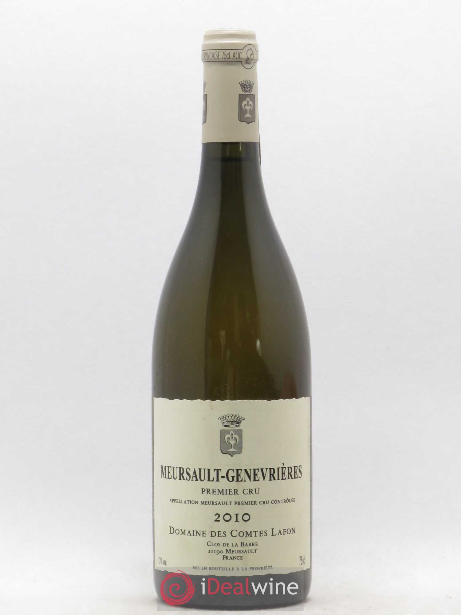Meursault 1er Cru Genevrières Comtes Lafon (Domaine des) 2010 - Lot de 1 bouteille - 0