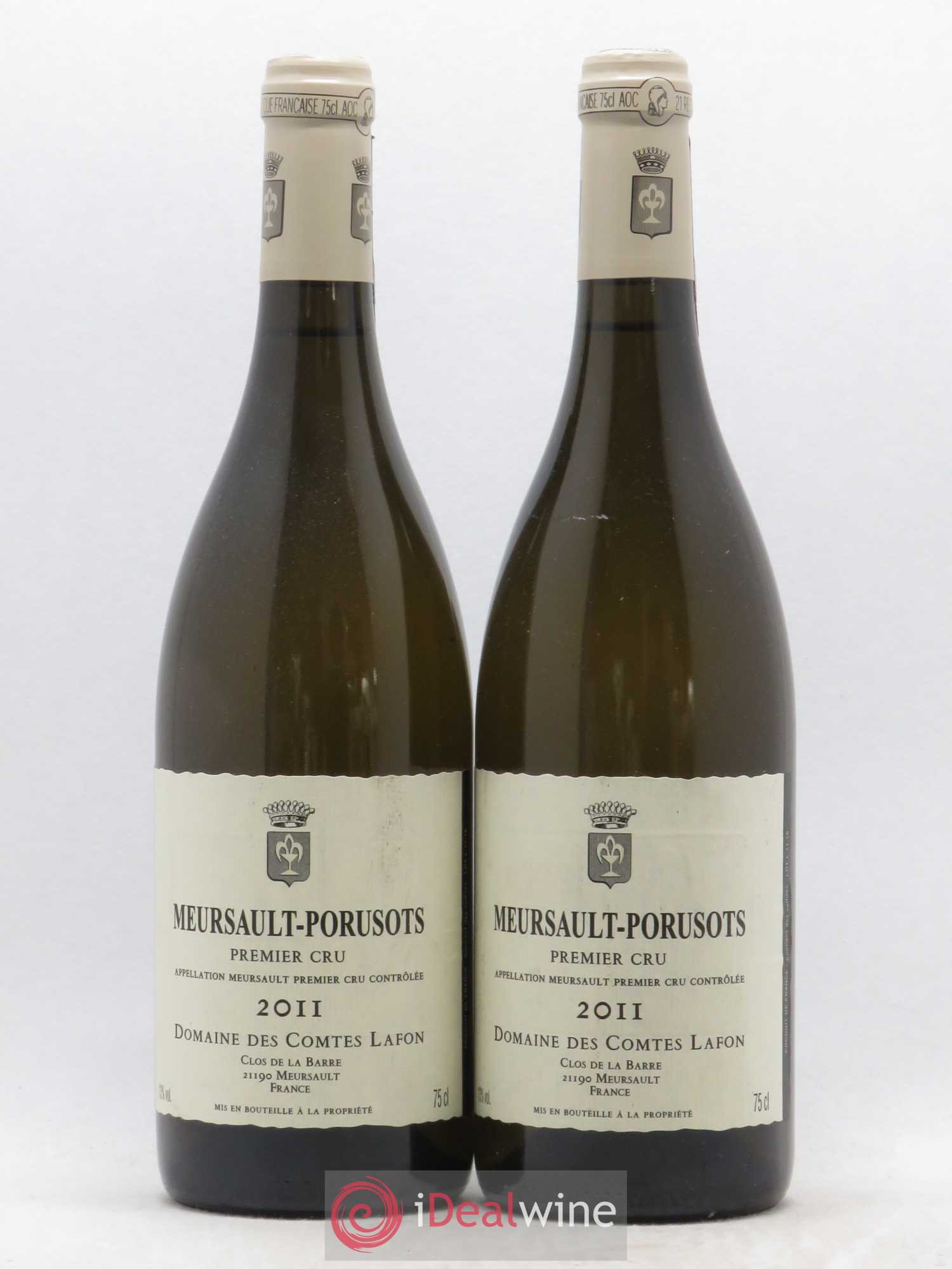 Meursault 1er Cru Porusots Comtes Lafon (Domaine des) 2011 - Lot de 2 bouteilles - 0