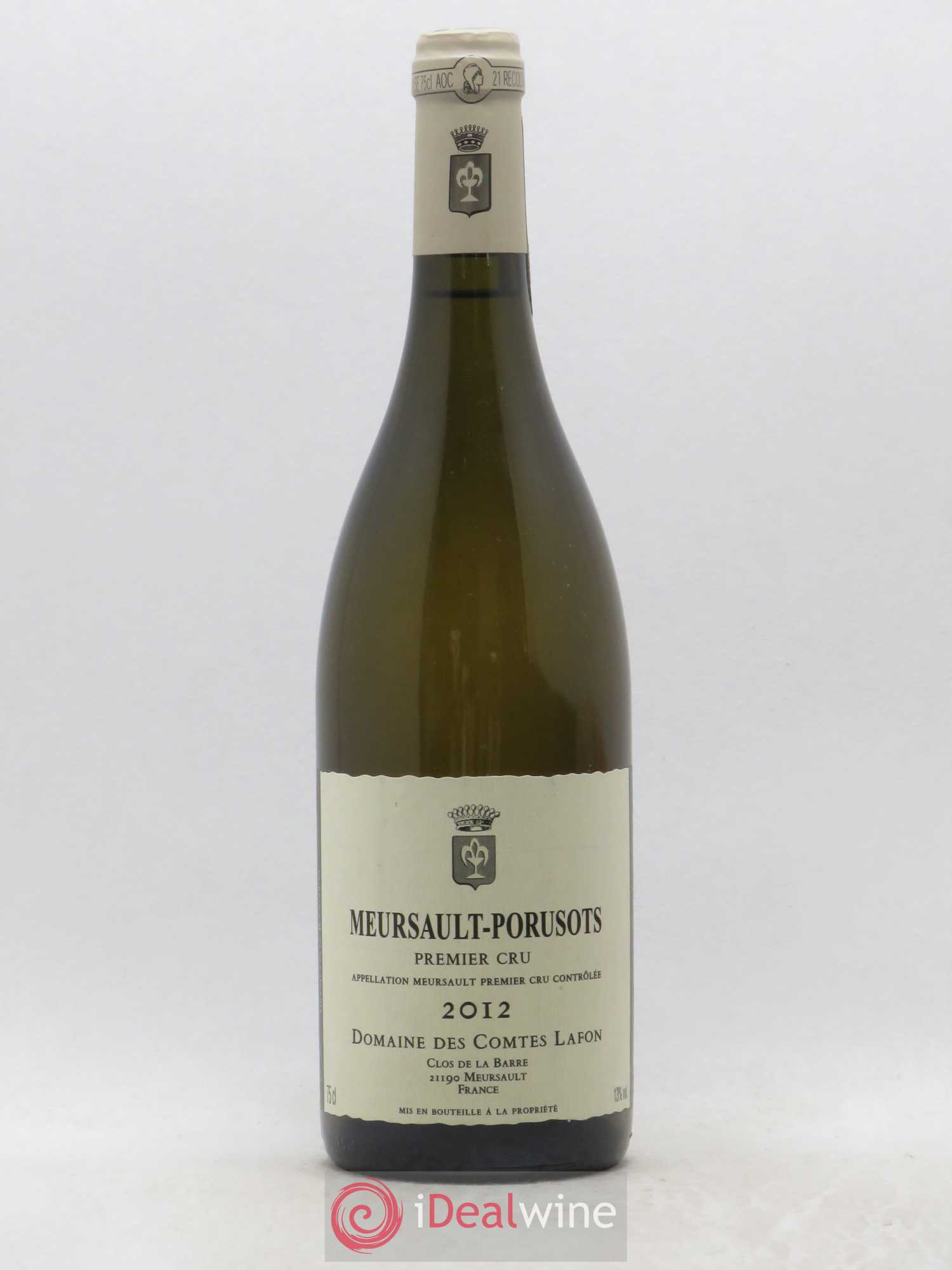Meursault 1er Cru Porusots Comtes Lafon (Domaine des) 2012 - Lot de 1 bouteille - 0