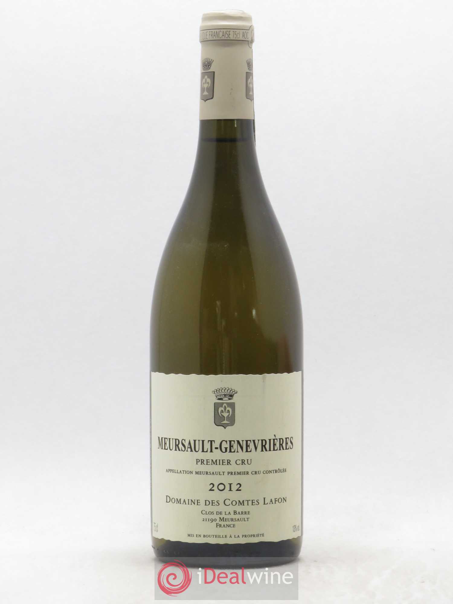 Meursault 1er Cru Genevrières Comtes Lafon (Domaine des) 2012 - Lot de 1 bouteille - 0