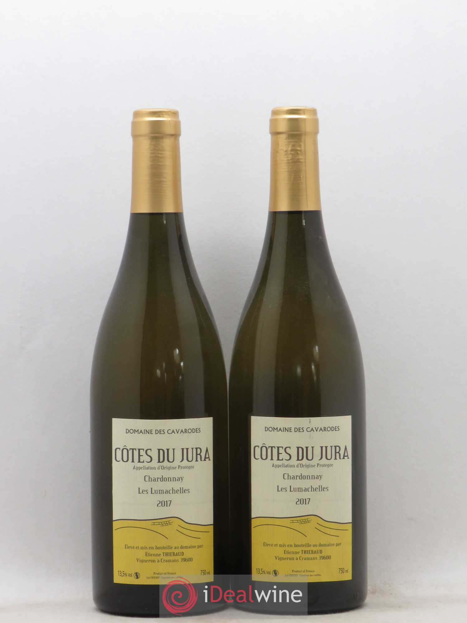 Côtes du Jura Chardonnay Les Lumachelles Cavarodes (Domaine des) - Etienne Thiébaud 2017 - Lot de 2 bouteilles - 0