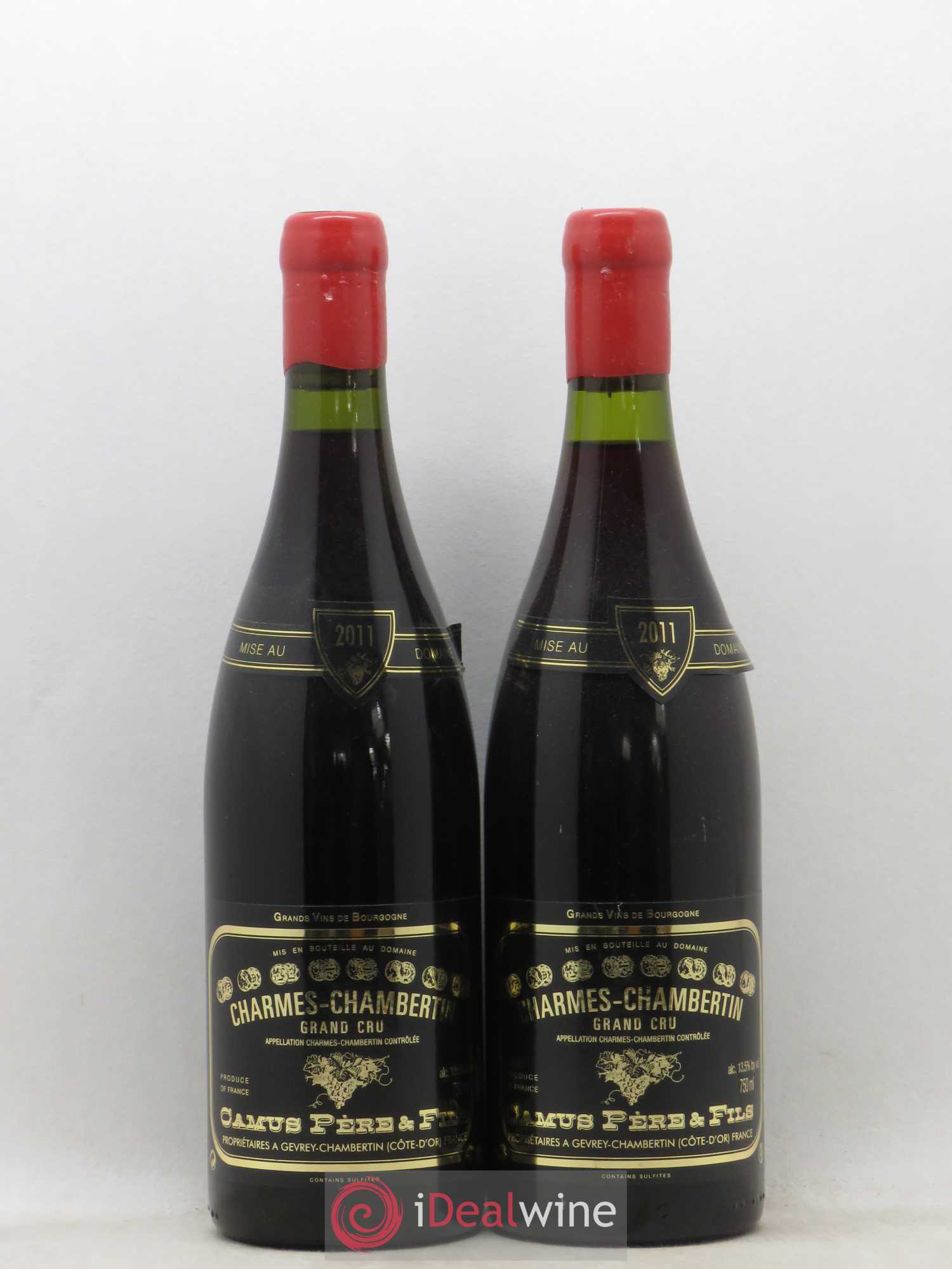 Charmes-Chambertin Grand Cru Camus Père et Fils (Domaine) 2011 - Lot de 2 bouteilles - 0