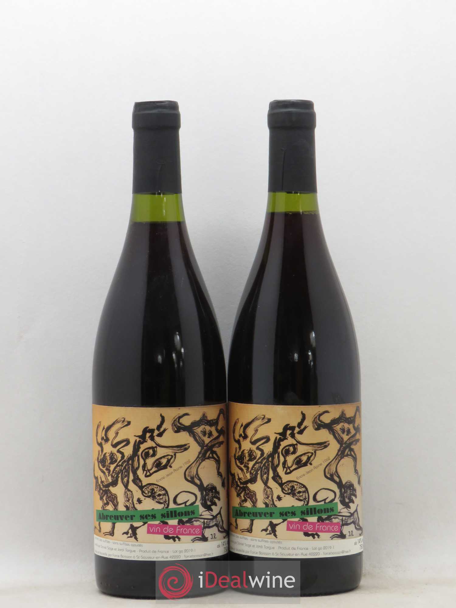 Vin de France Abreuver ses sillons Daniel Sage 2018 - Lot de 2 bouteilles - 0