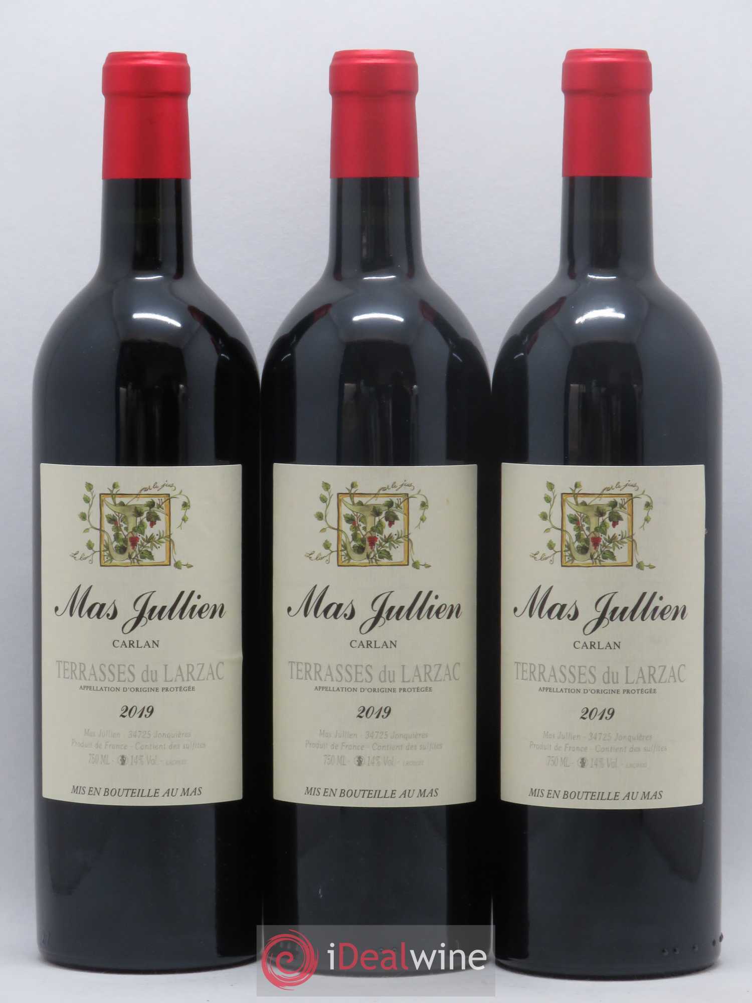 Terrasses du Larzac Mas Jullien Carlan Olivier Jullien 2019 - Lotto di 3 bottiglie - 0