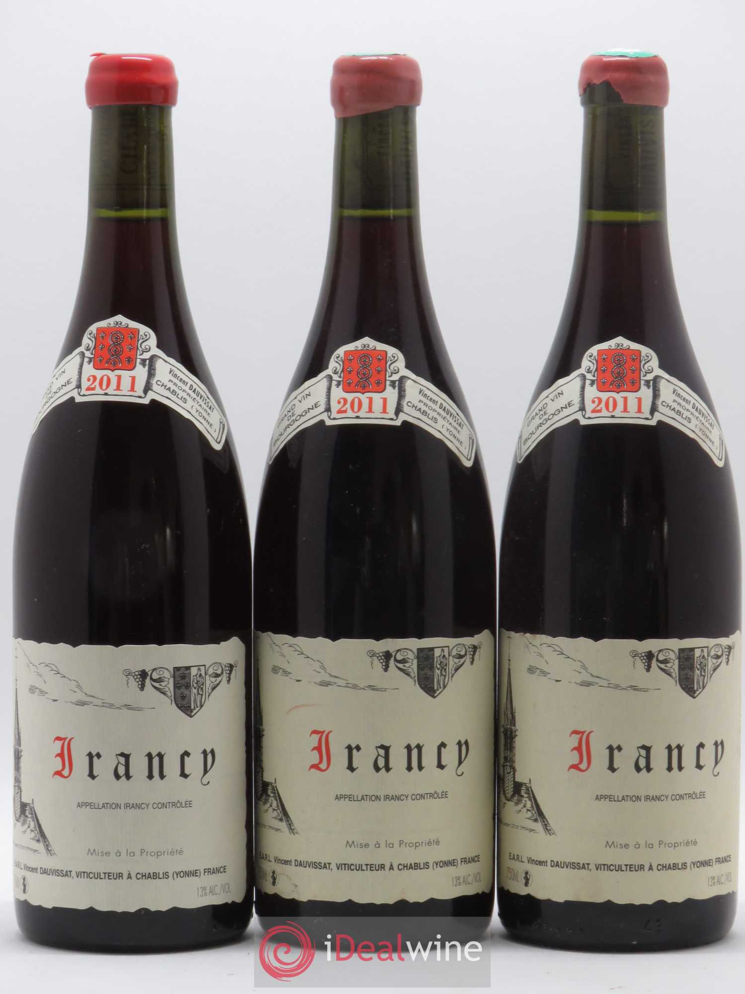 Irancy Vincent Dauvissat (Domaine) 2011 - Lot de 3 bouteilles - 0