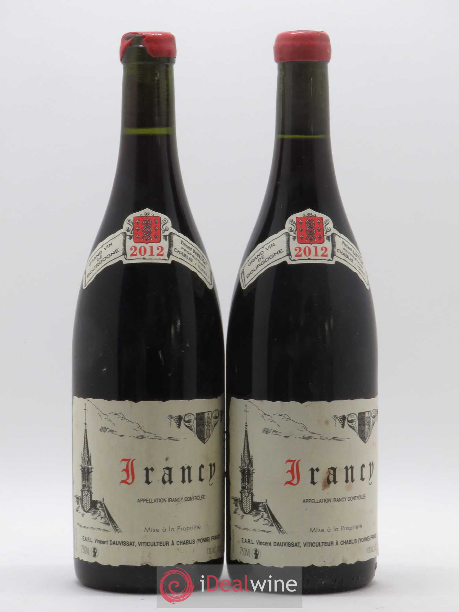 Irancy Vincent Dauvissat (Domaine) 2012 - Lot de 2 bouteilles - 0