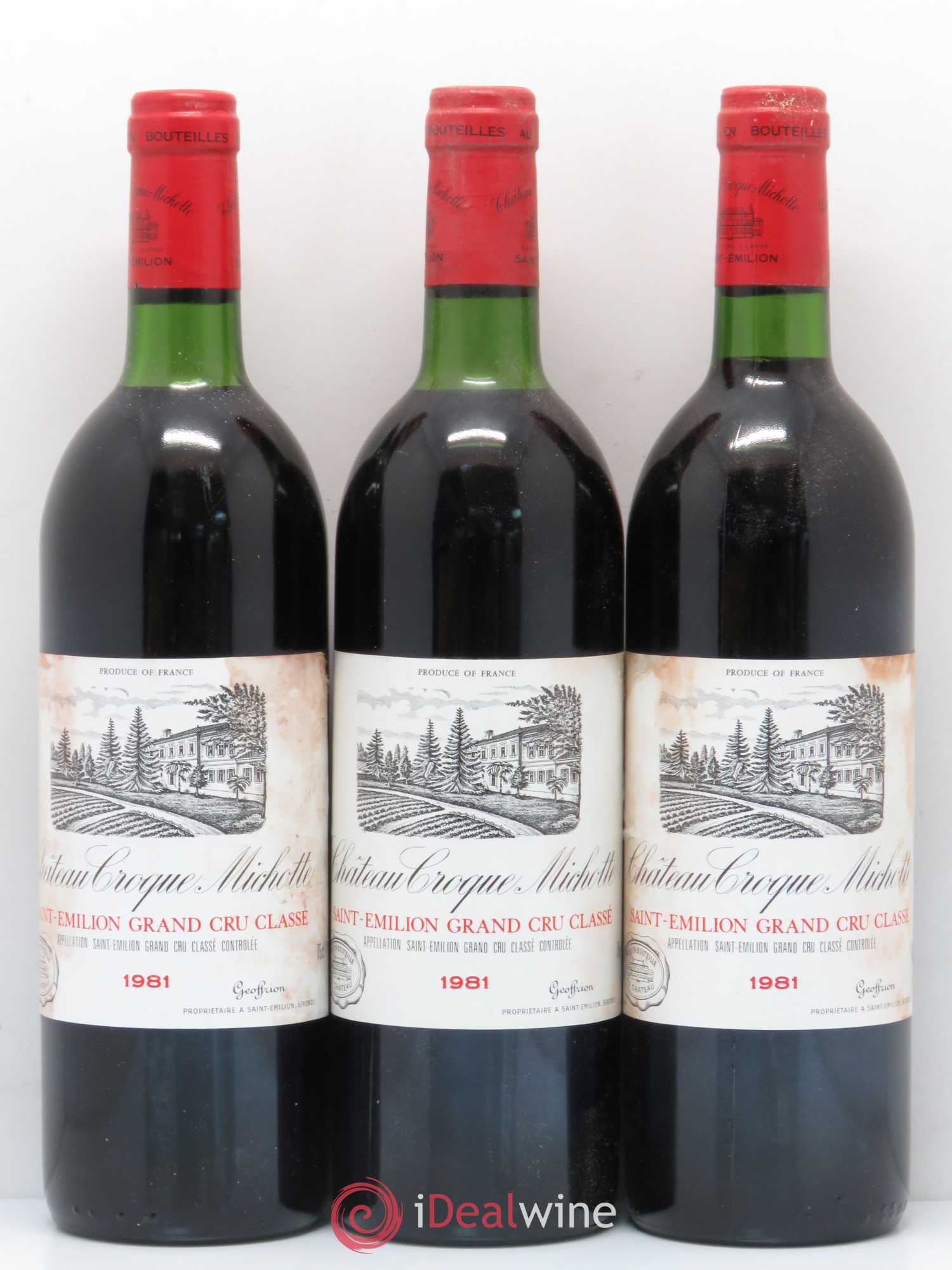 Château Croque Michotte 1981 - Lot de 11 bouteilles - 2