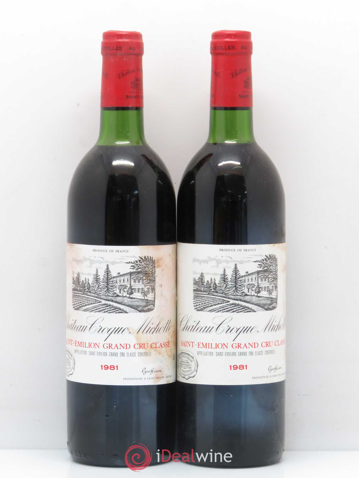 Château Croque Michotte 1981 - Lot de 11 bouteilles - 4