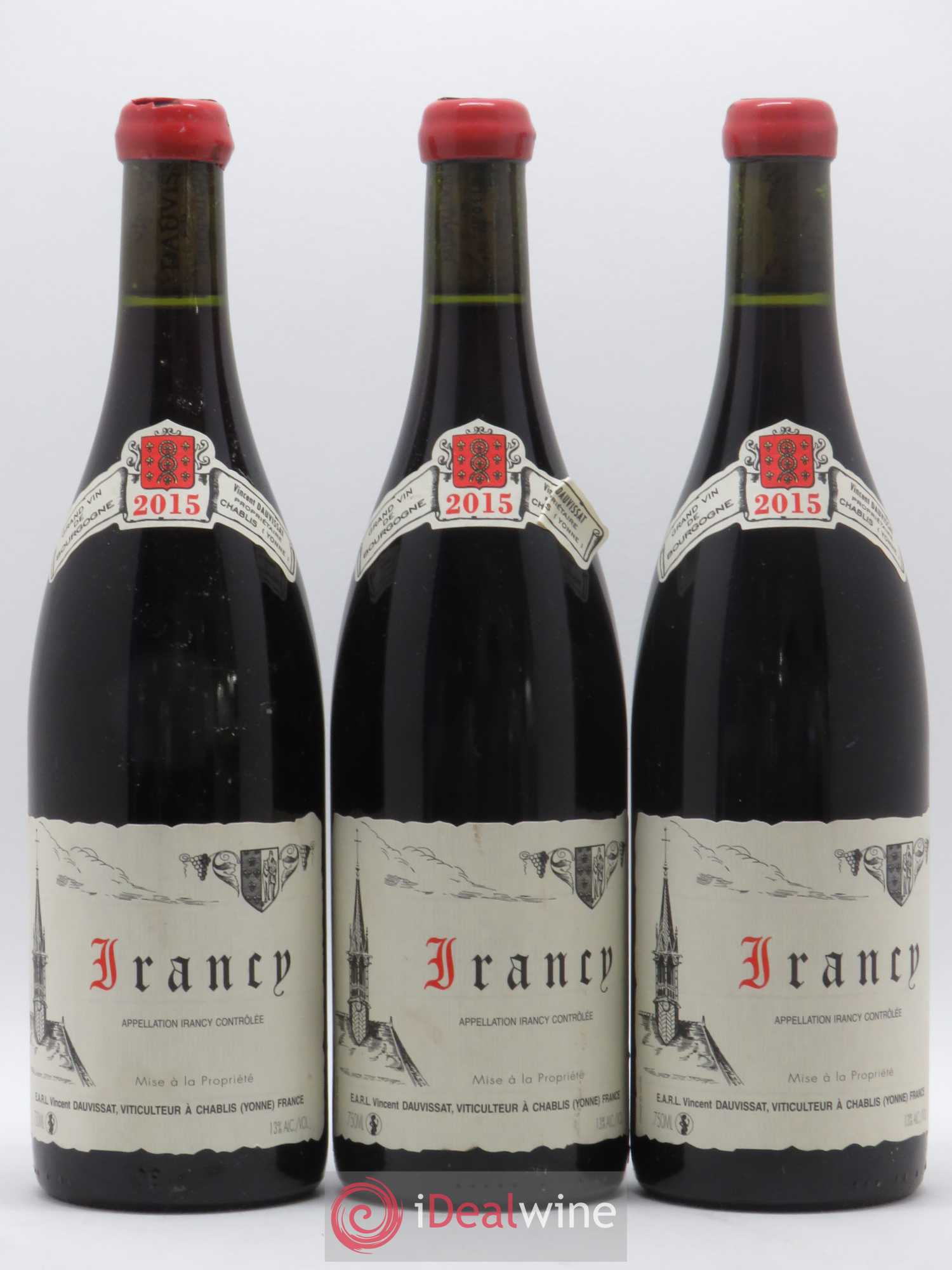 Irancy Vincent Dauvissat (Domaine) 2015 - Lot de 3 bouteilles - 0