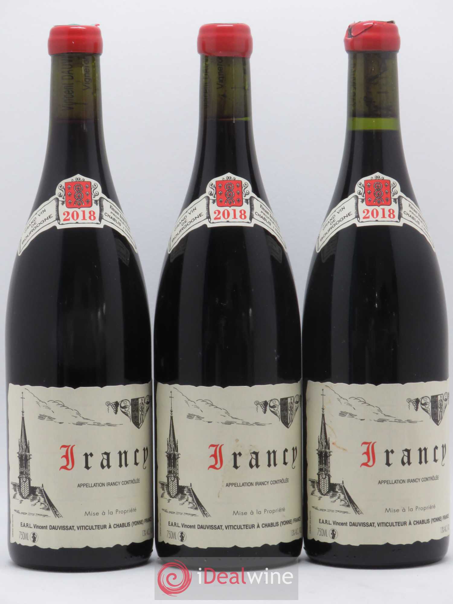 Irancy Vincent Dauvissat (Domaine) 2018 - Lot de 3 bouteilles - 0