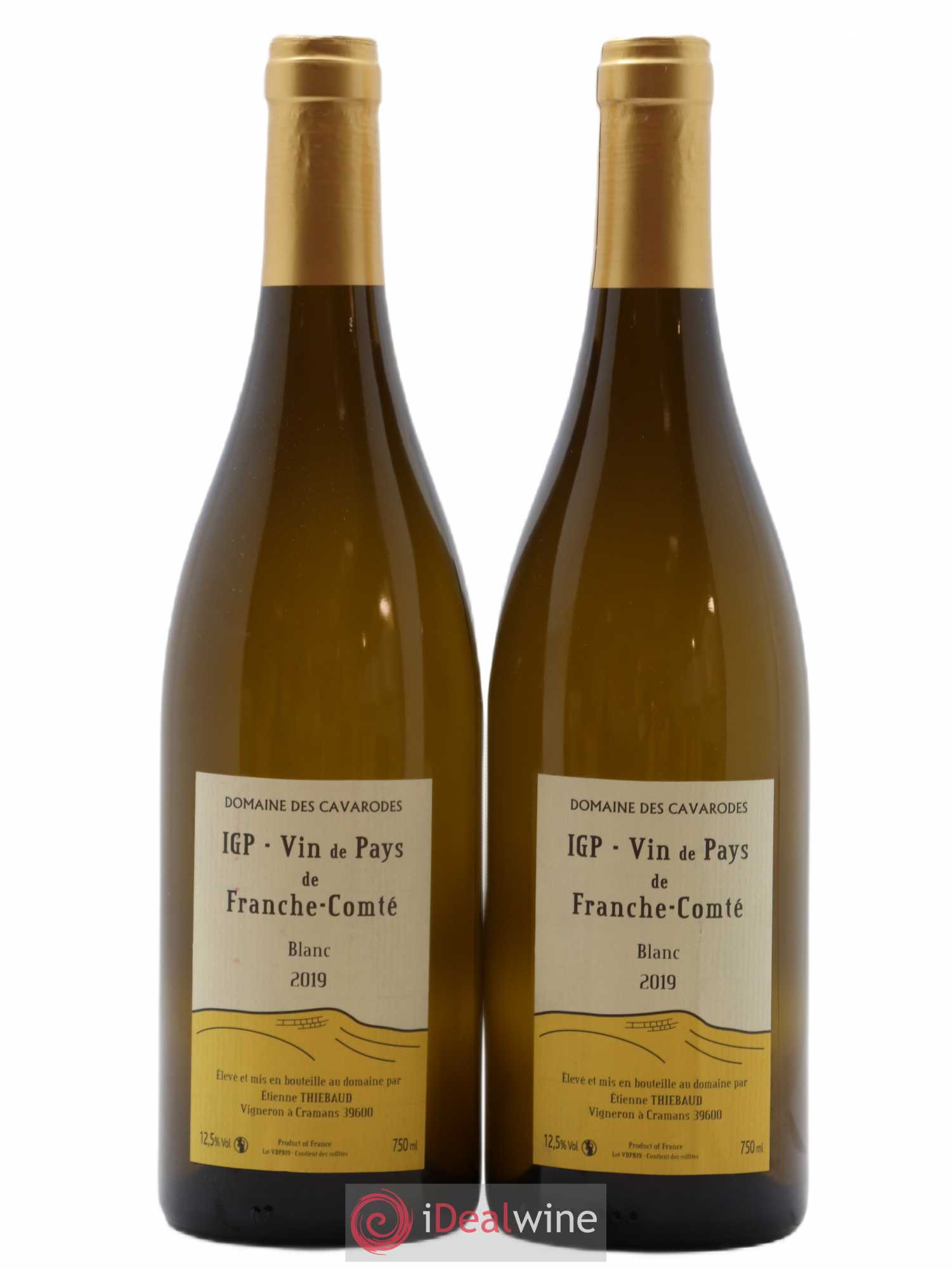Franche-Comté Cavarodes (Domaine des) - Etienne Thiébaud 2019 - Lot de 2 bouteilles - 0