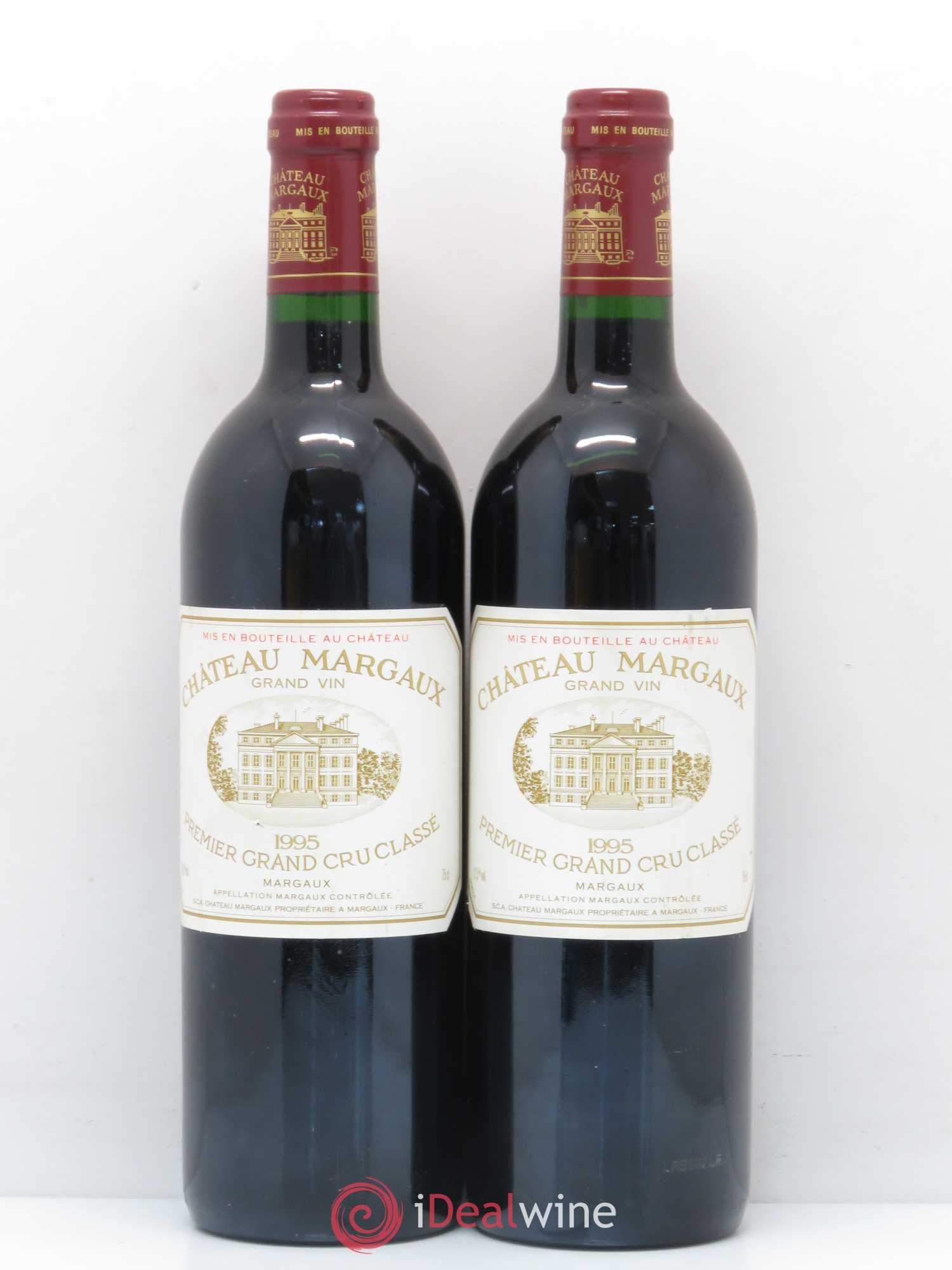 Château Margaux 1er Grand Cru Classé 1995 - Lot de 2 bouteilles - 0