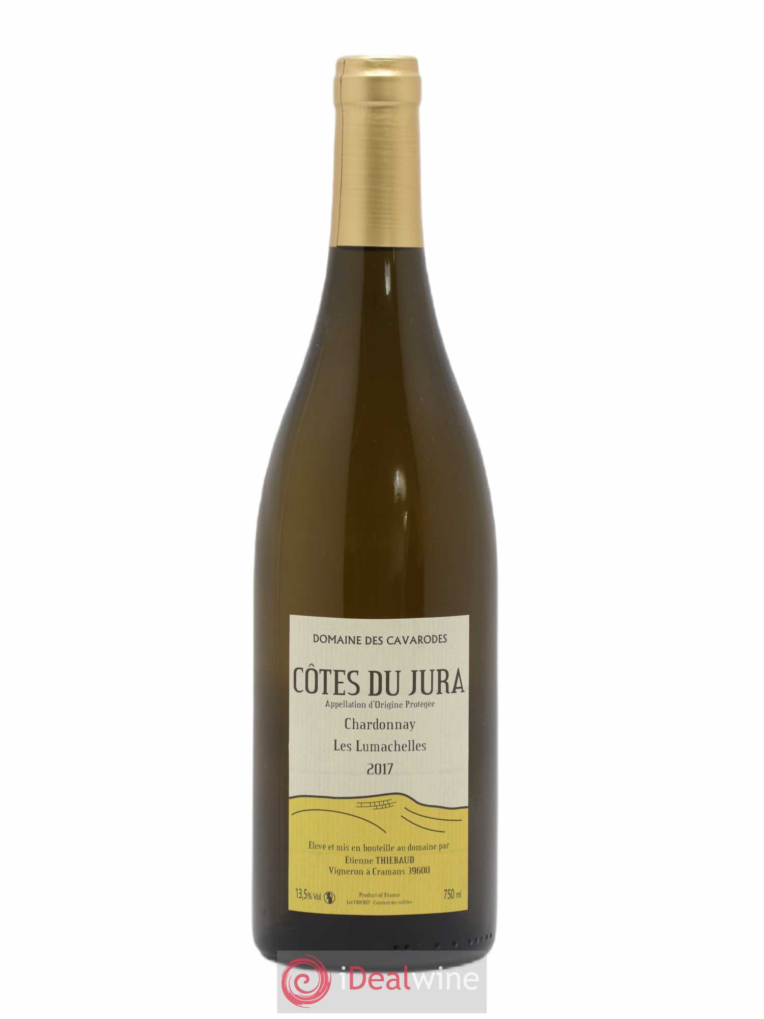 Côtes du Jura Chardonnay Les Lumachelles Cavarodes (Domaine des) - Etienne Thiébaud 2017 - Lot de 1 bouteille - 0