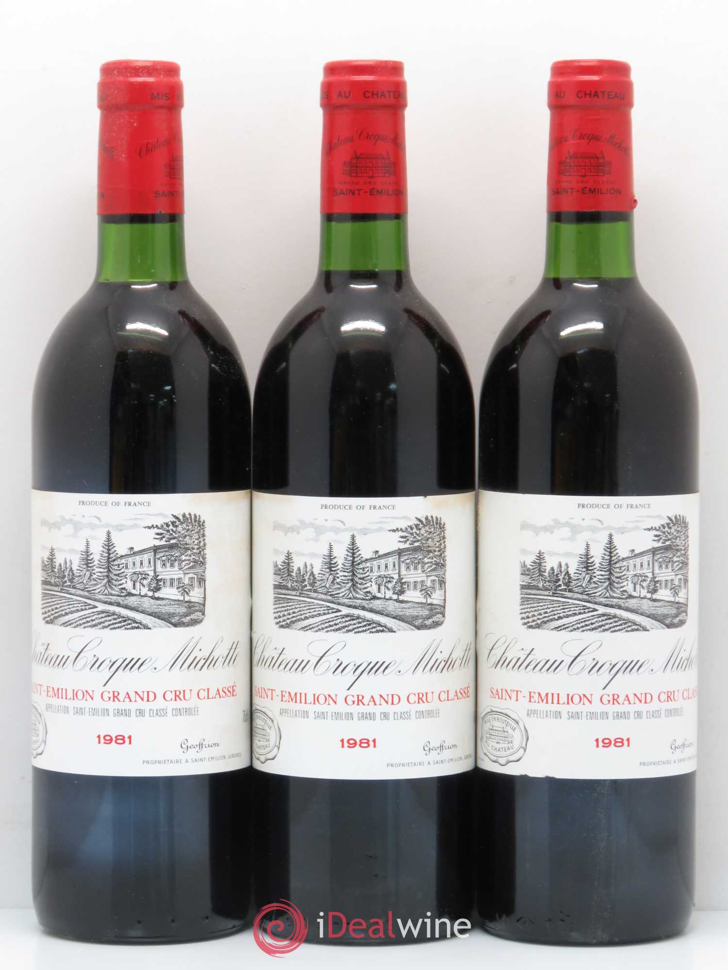 Château Croque Michotte 1981 - Lot de 12 bouteilles - 2