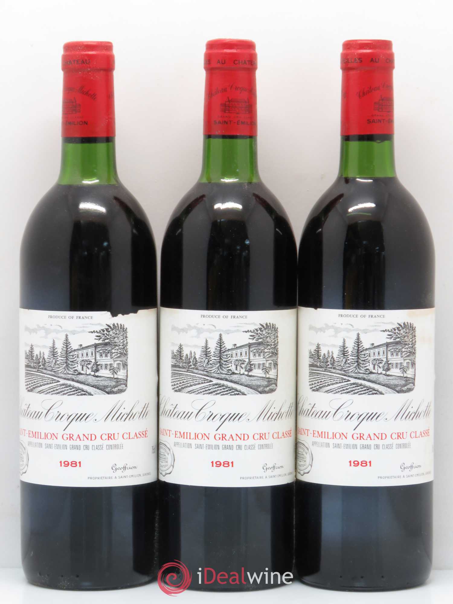 Château Croque Michotte 1981 - Lot de 12 bouteilles - 3