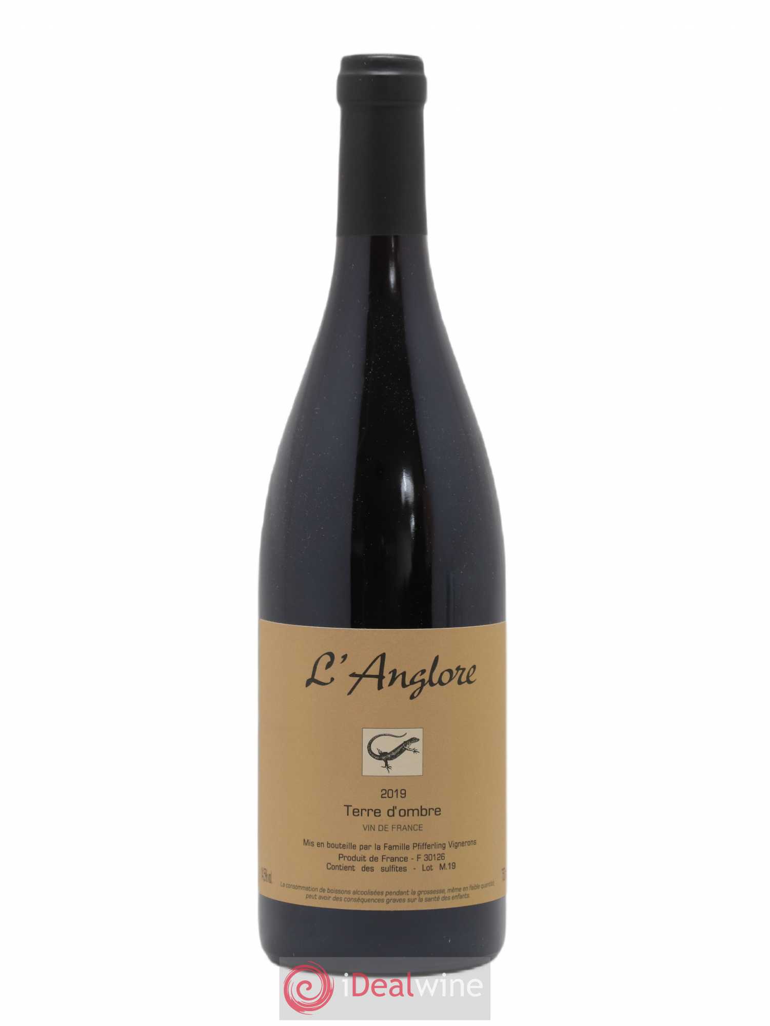 Vin de France Terre d'Ombre L'Anglore 2019 - Lot de 1 bouteille - 0