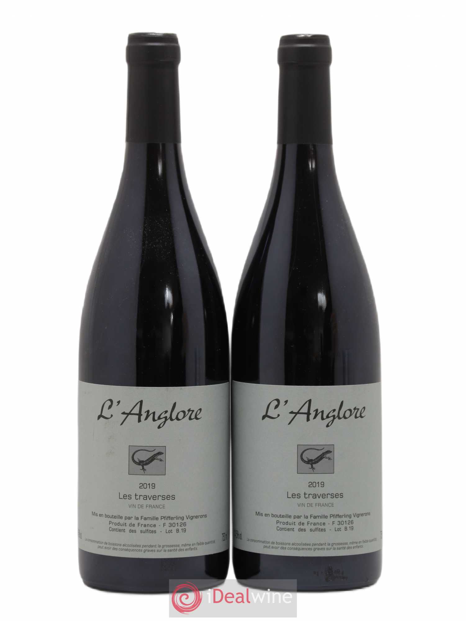 Vin de France Les Traverses L'Anglore 2019 - Lot de 2 bouteilles - 0