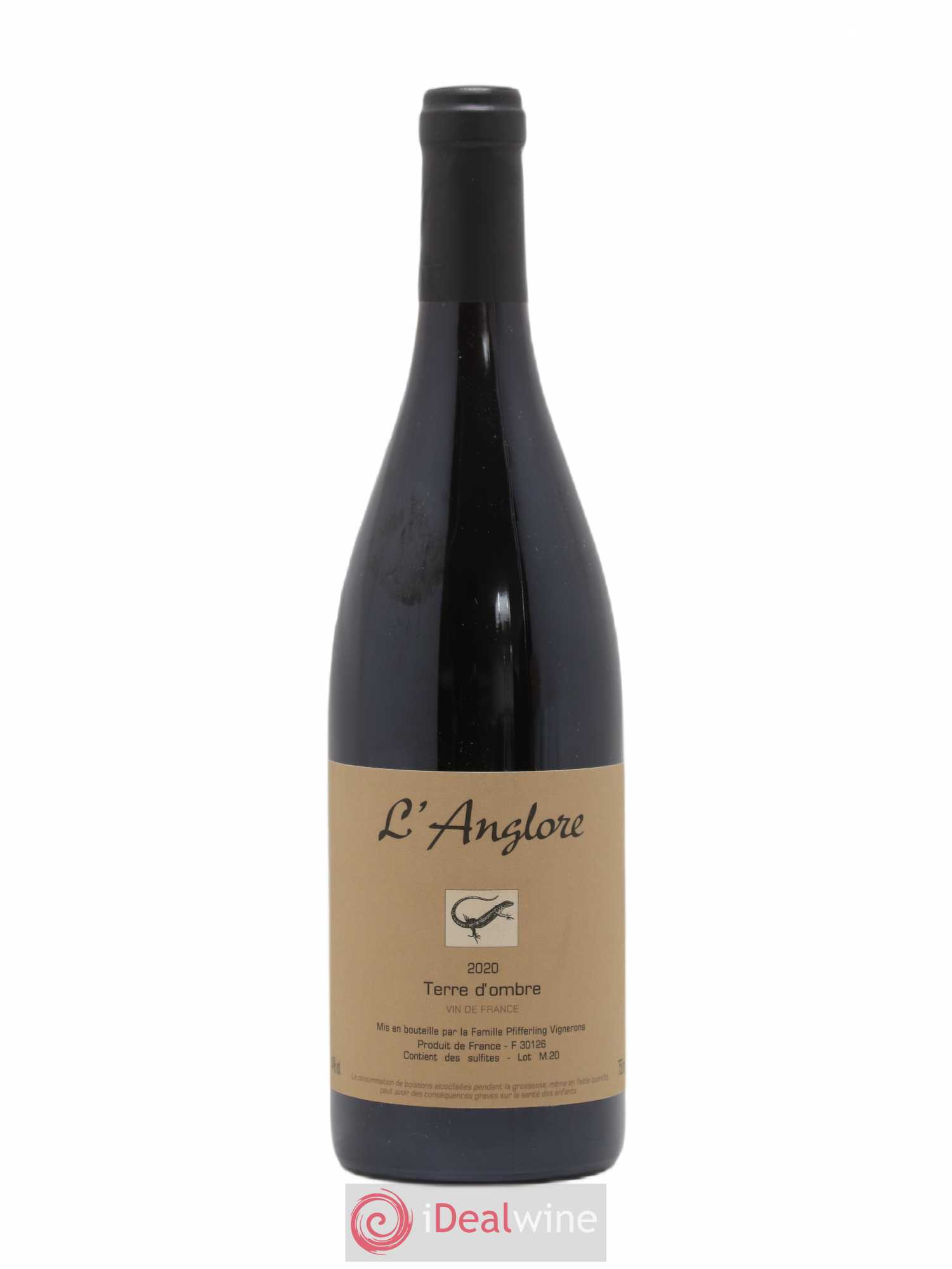 Vin de France Terre d'Ombre L'Anglore 2020 - Lot de 1 bouteille - 0