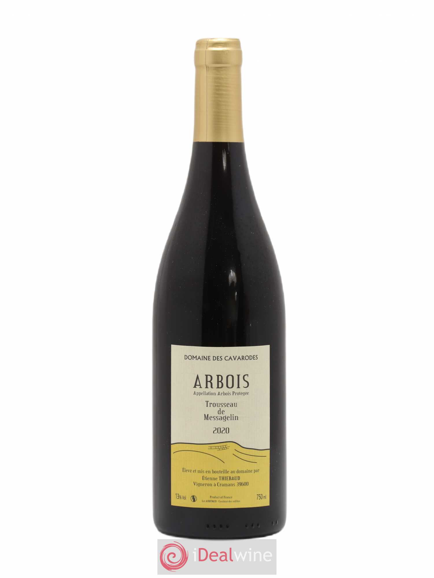 Arbois Trousseau de Messagelin Cavarodes (Domaine des) - Etienne Thiébaud 2020 - Lot de 1 bouteille - 0