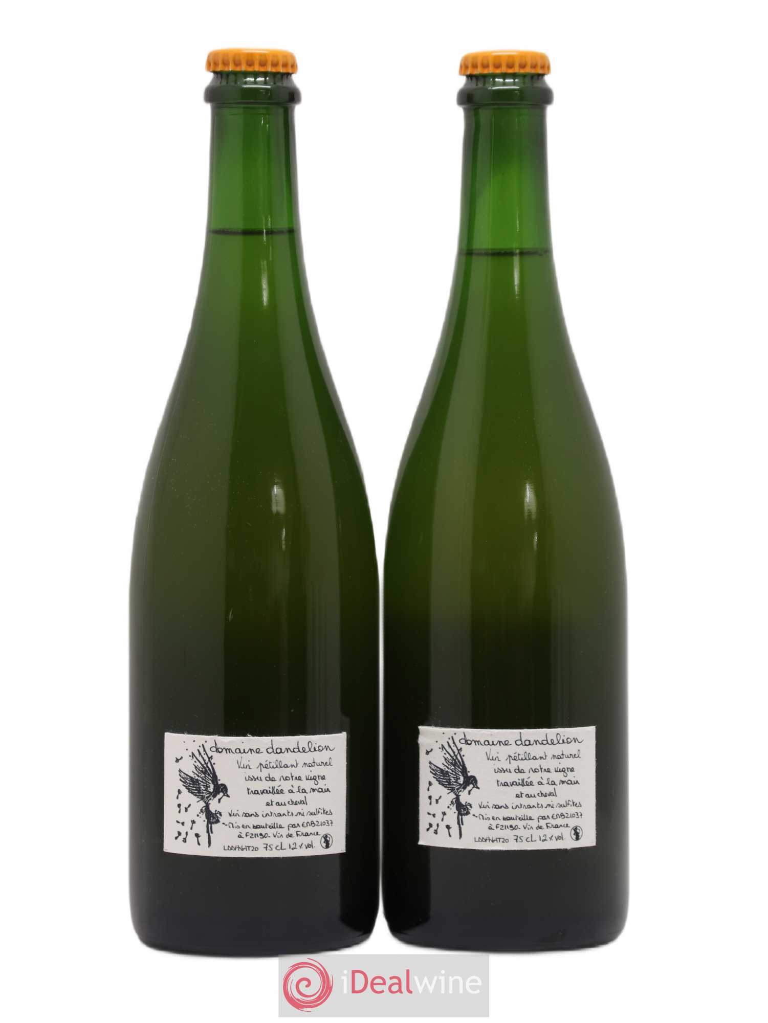 Vin de France Pet Nat Domaine Dandelion 2020 - Lot de 2 bouteilles - 1