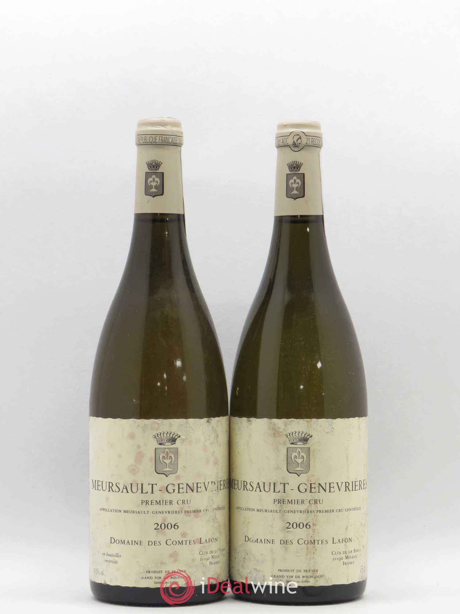 Meursault 1er Cru Genevrières Comtes Lafon (Domaine des) 2006 - Lot de 2 bouteilles - 0