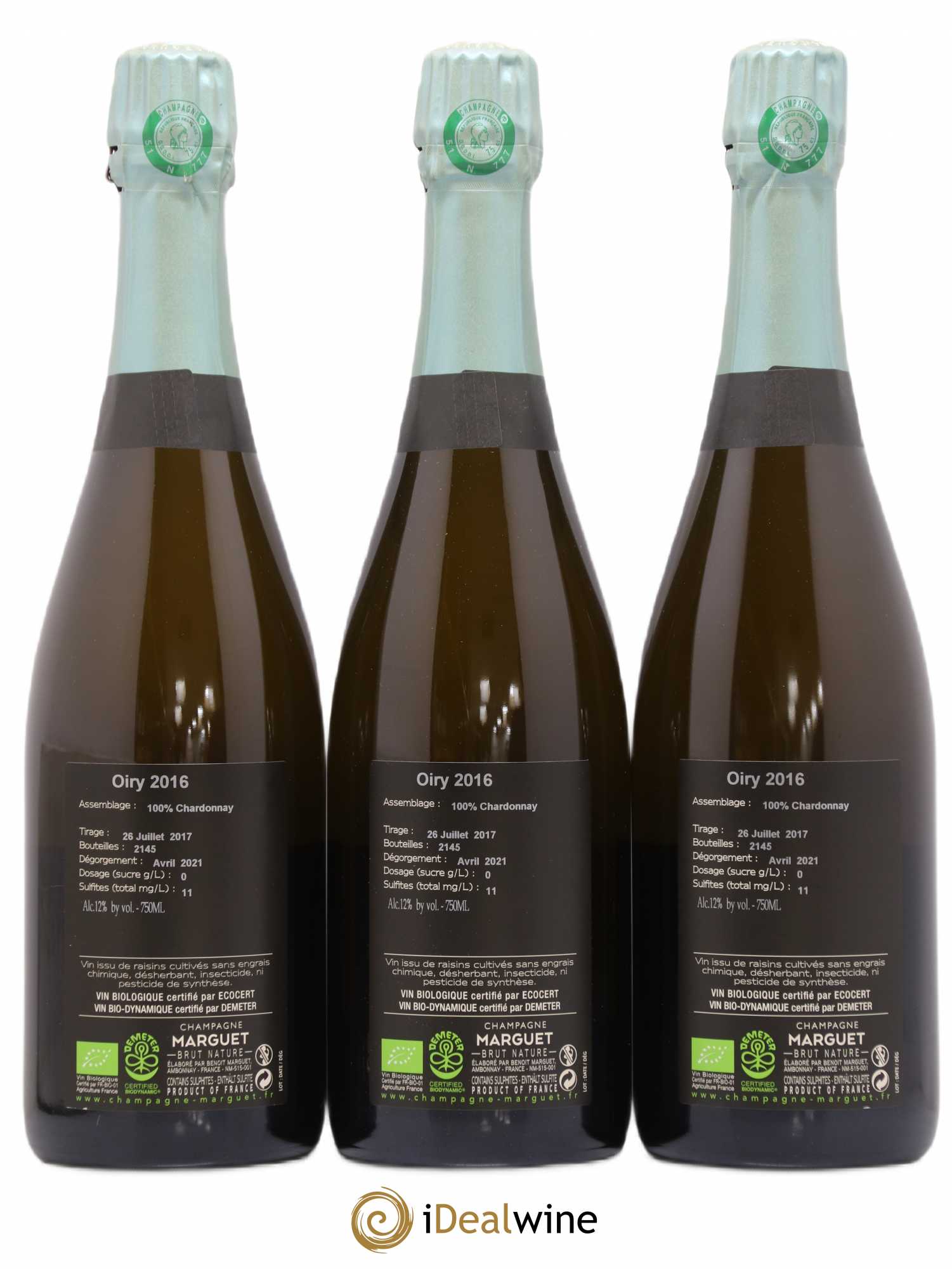 Champagne 2016 - Posten von 3 Flaschen - 1