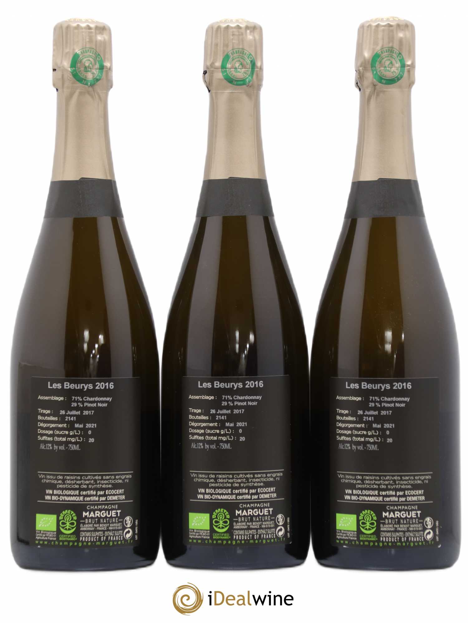 Champagne 2016 - Posten von 3 Flaschen - 1