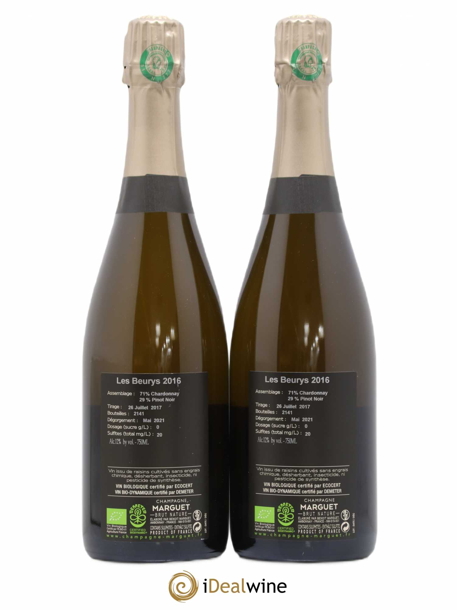 Champagne 2016 - Posten von 2 Flaschen - 1