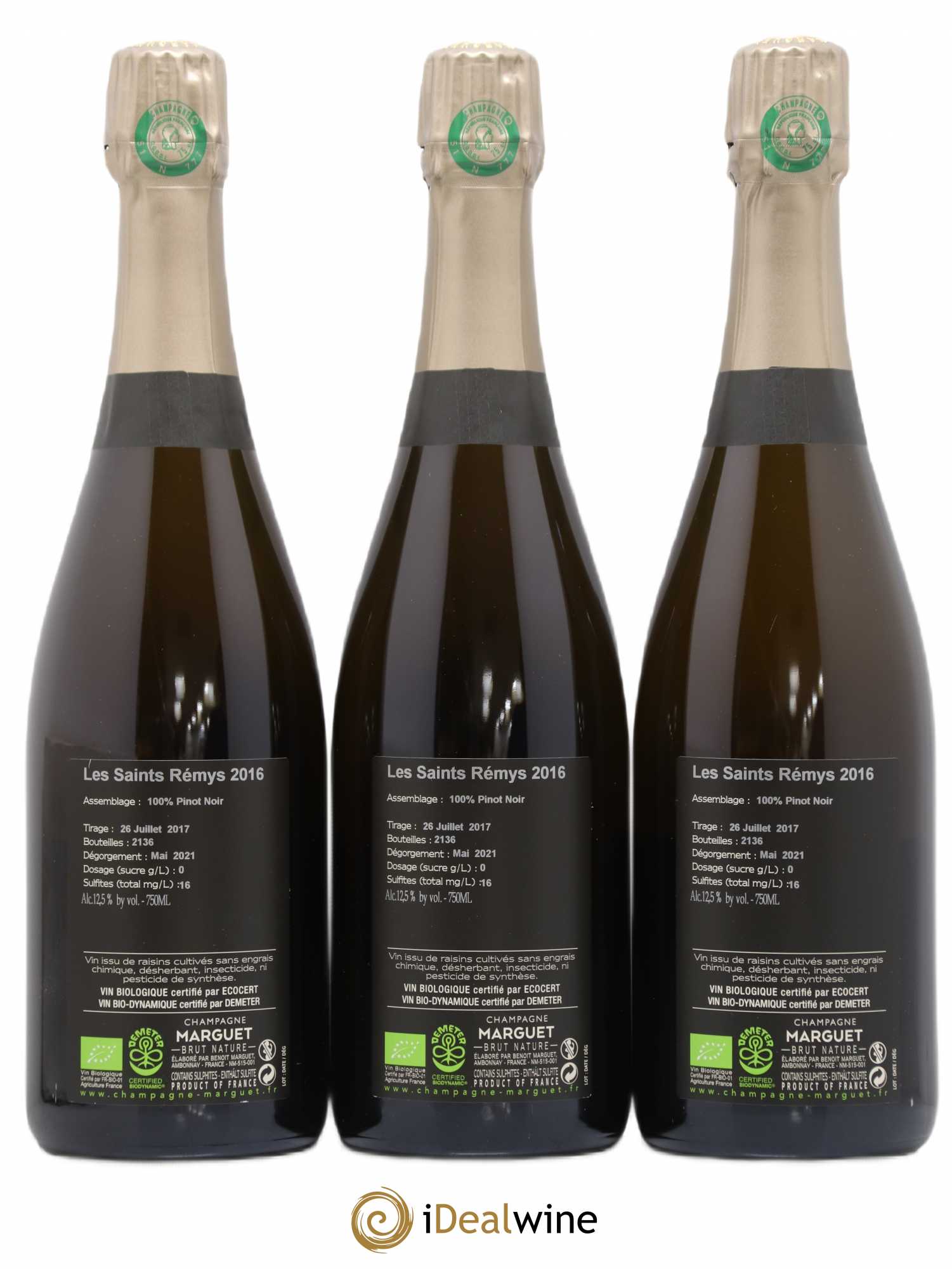 Champagne 2016 - Posten von 3 Flaschen - 1