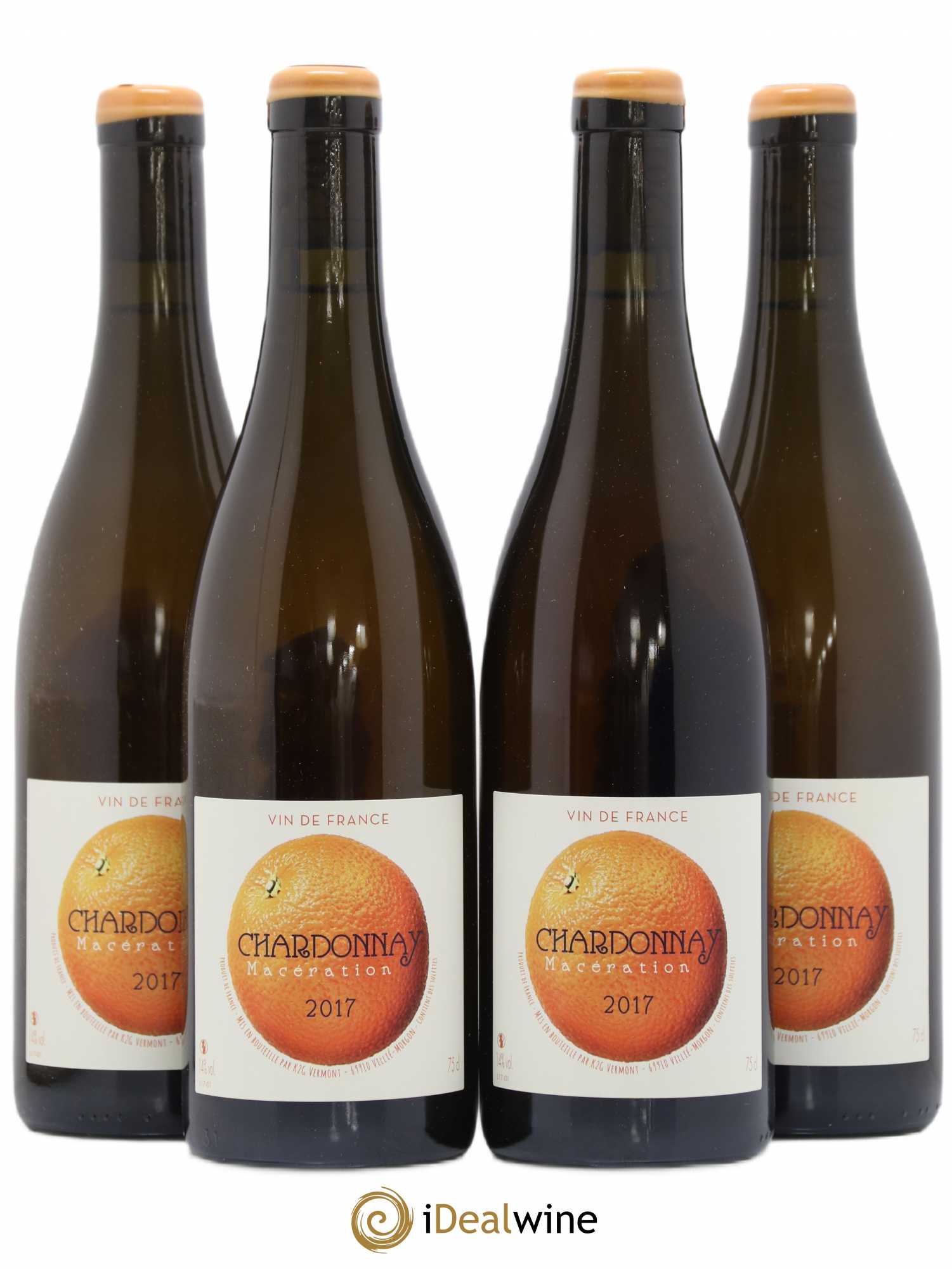 Vin de France Chardonnay Macération Georges Descombes (Domaine) 2017 - Lot de 4 bouteilles - 0