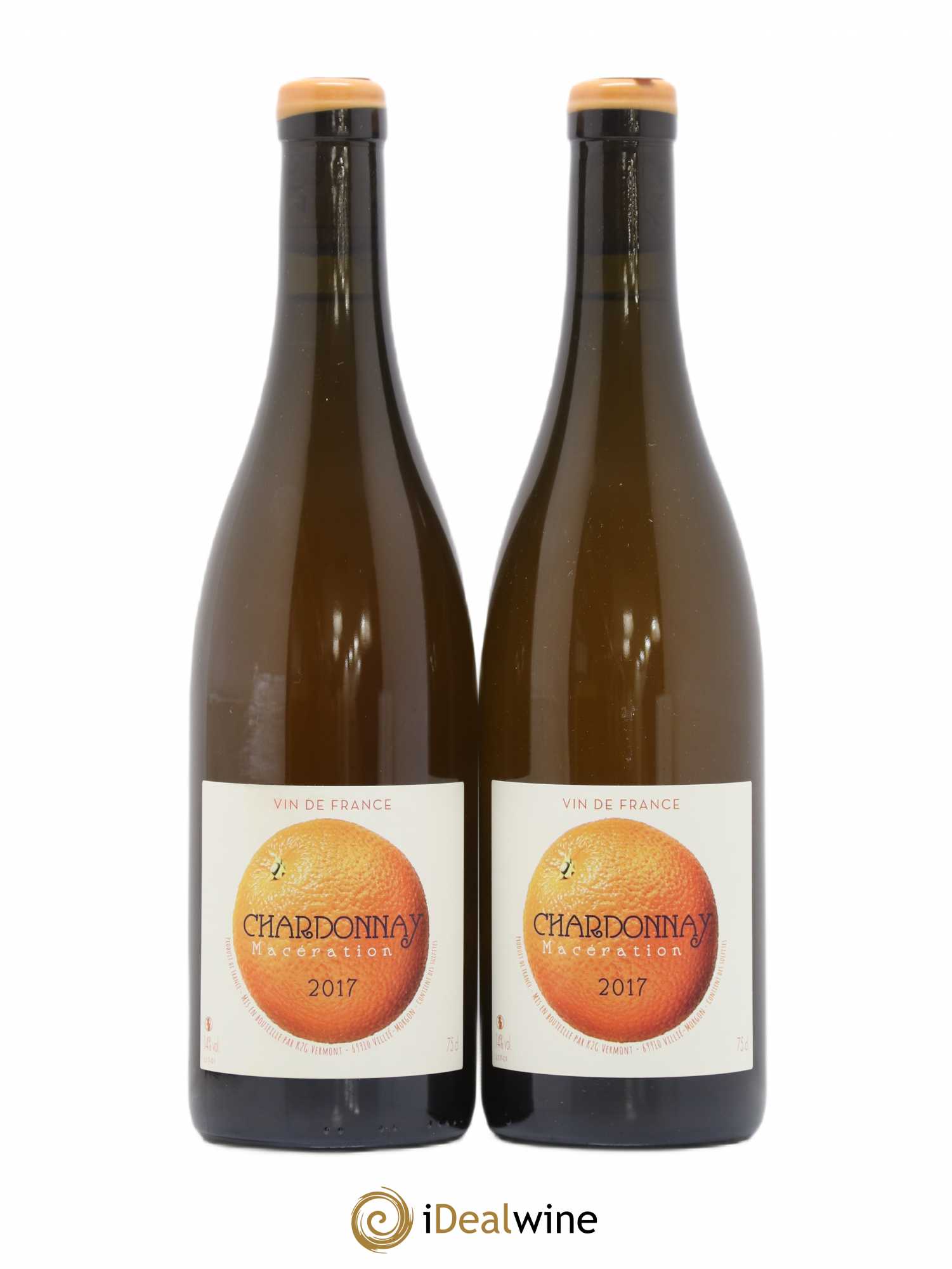 Vin de France Chardonnay Macération Georges Descombes (Domaine) 2017 - Lot de 2 bouteilles - 0