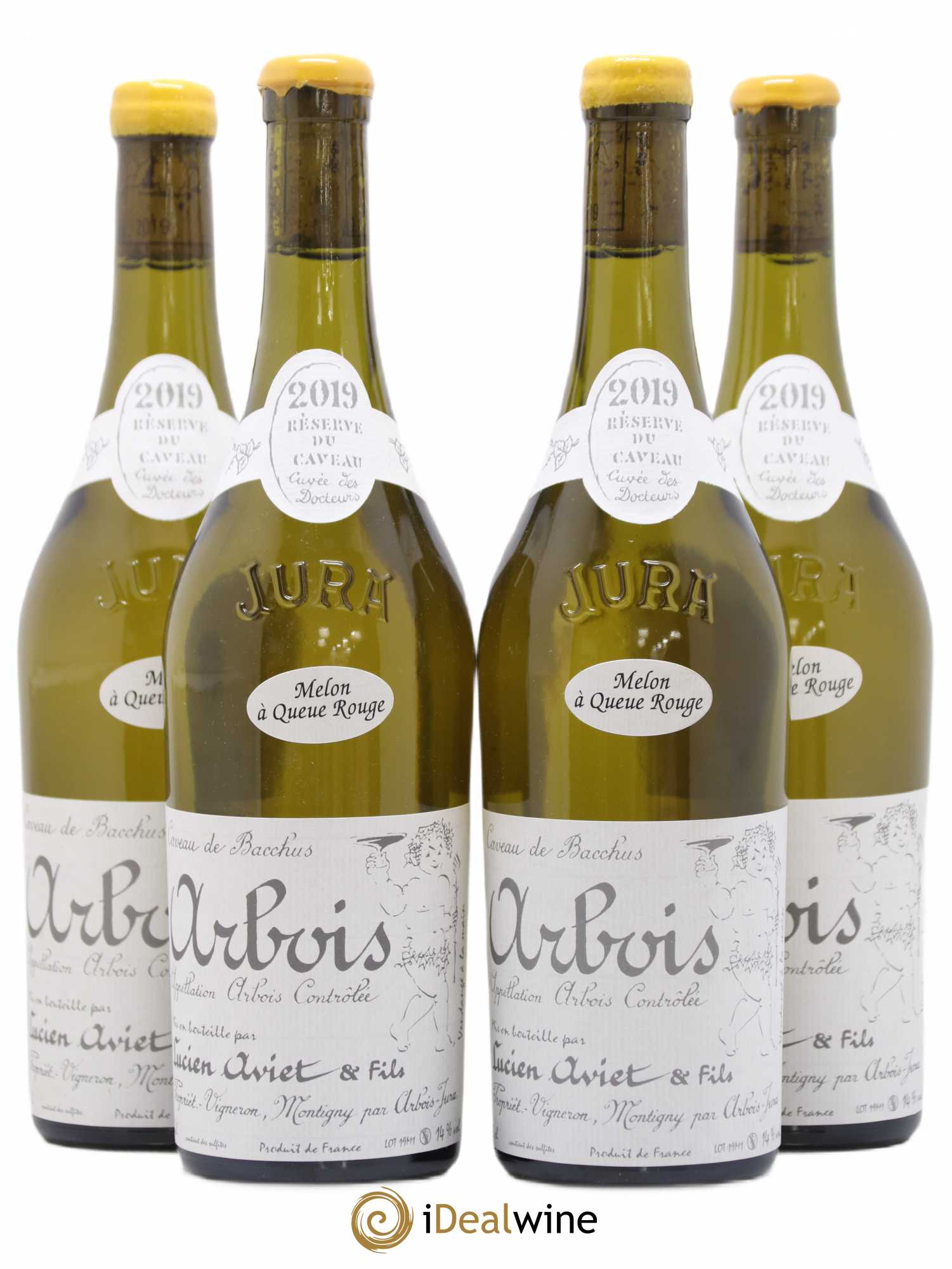 Arbois Melon à Queue Rouge Cuvée des Docteurs Lucien Aviet (Domaine) 2019 - Lot de 4 bouteilles - 0