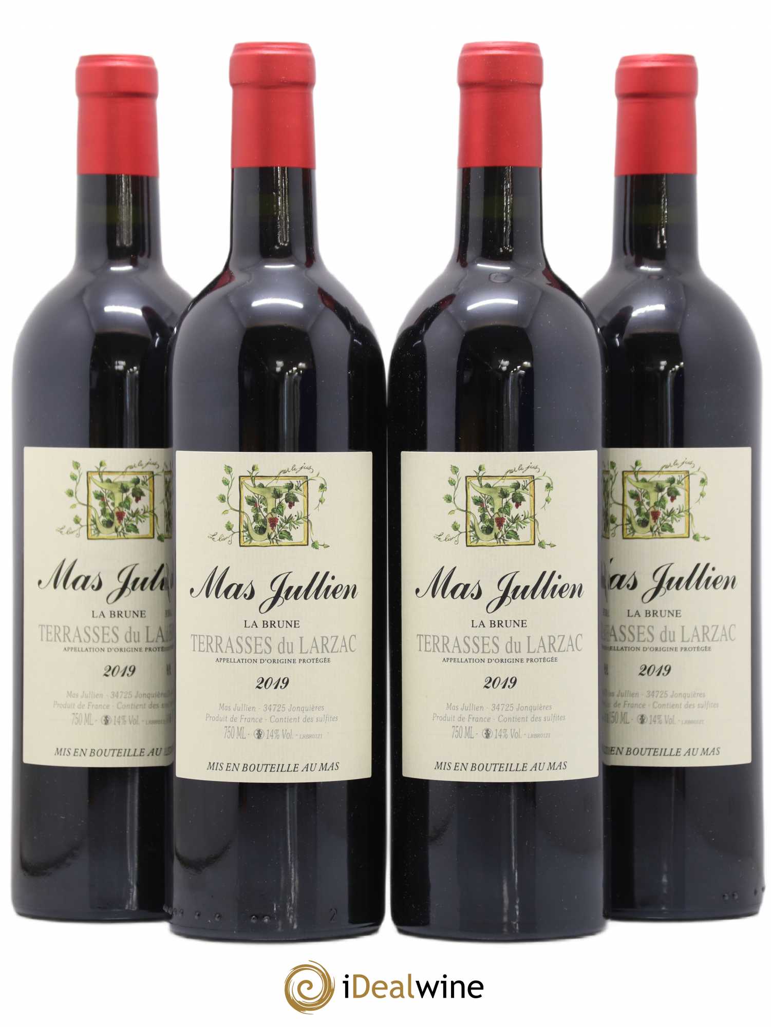 Terrasses du Larzac Mas Jullien La Brune Olivier Jullien 2019 - Lot de 4 bouteilles - 0