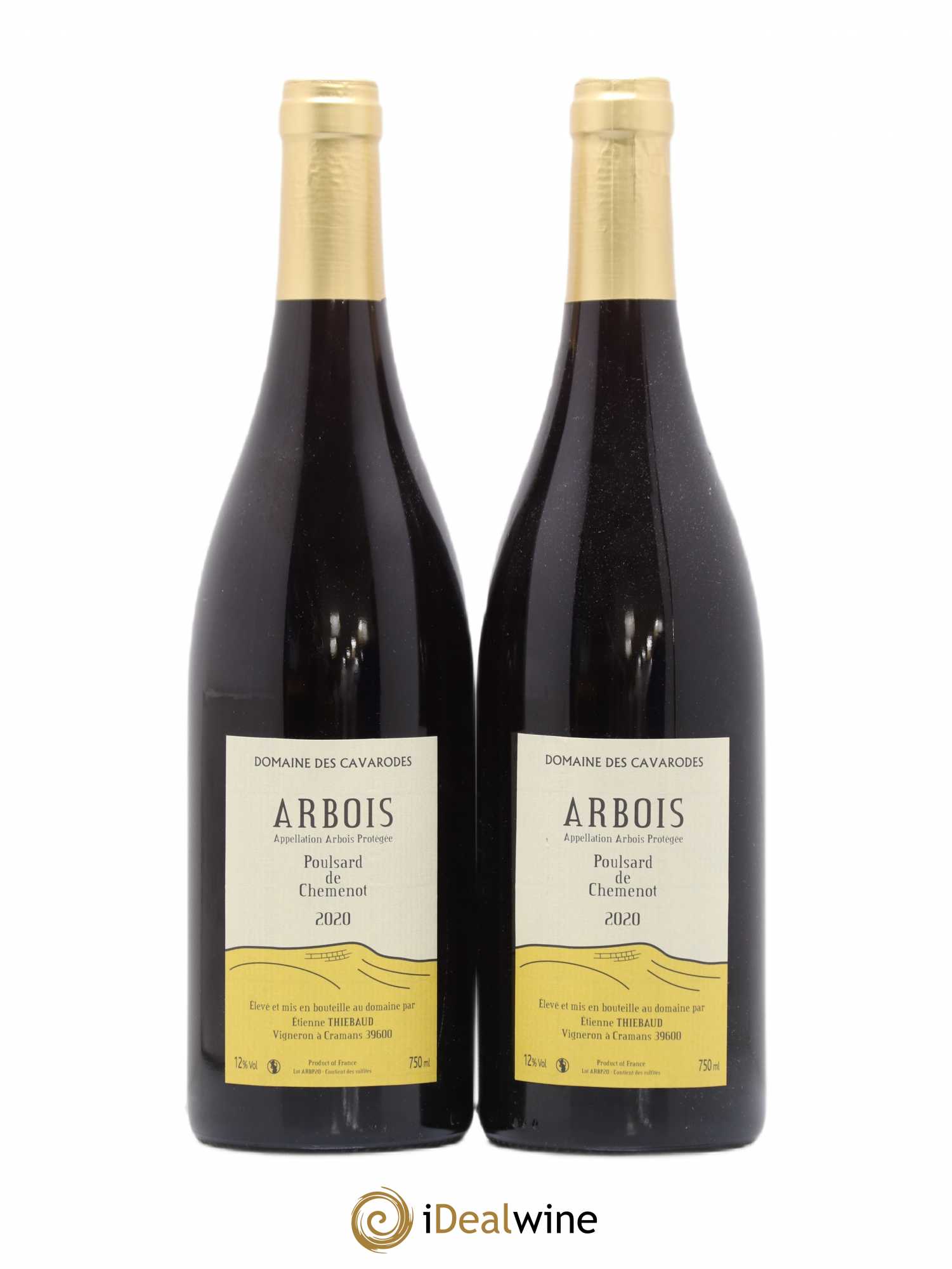 Arbois Poulsard de Chemenot Cavarodes (Domaine des) - Etienne Thiébaud 2020 - Lot de 2 bouteilles - 0