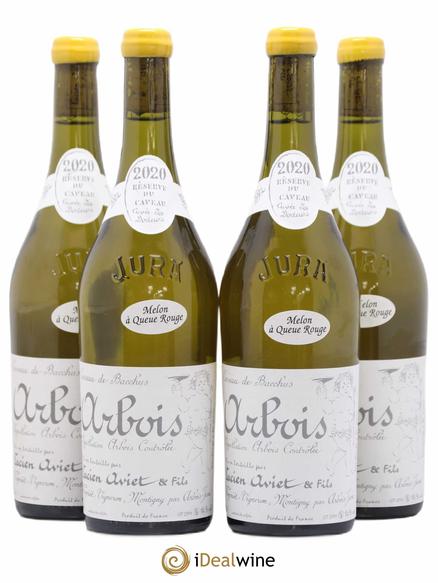 Arbois Melon à Queue Rouge Cuvée des Docteurs Lucien Aviet (Domaine) 2020 - Posten von 4 Flaschen - 0