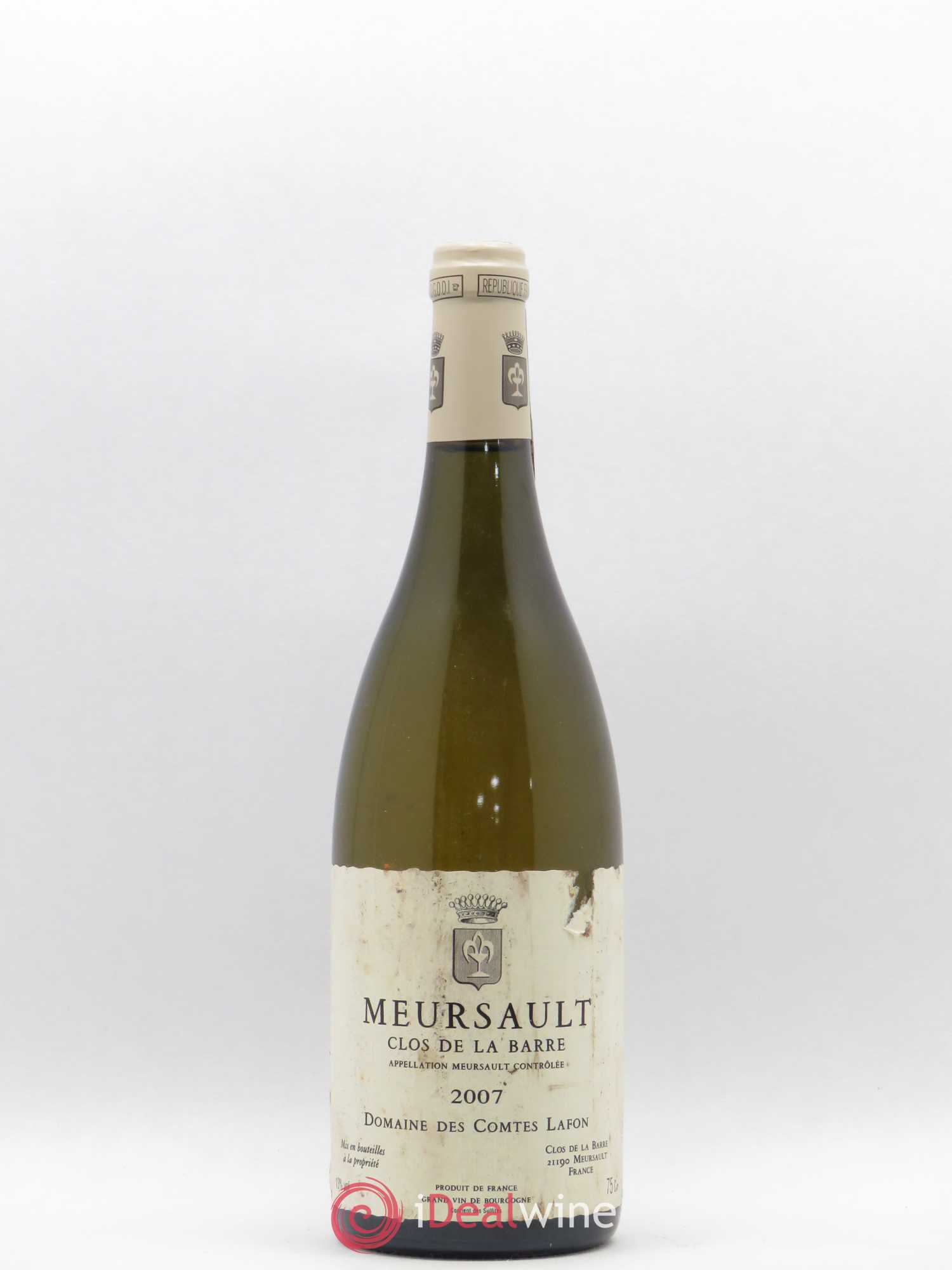 Meursault Clos de la Barre Comtes Lafon (Domaine des) 2007 - Lot de 1 bouteille - 0