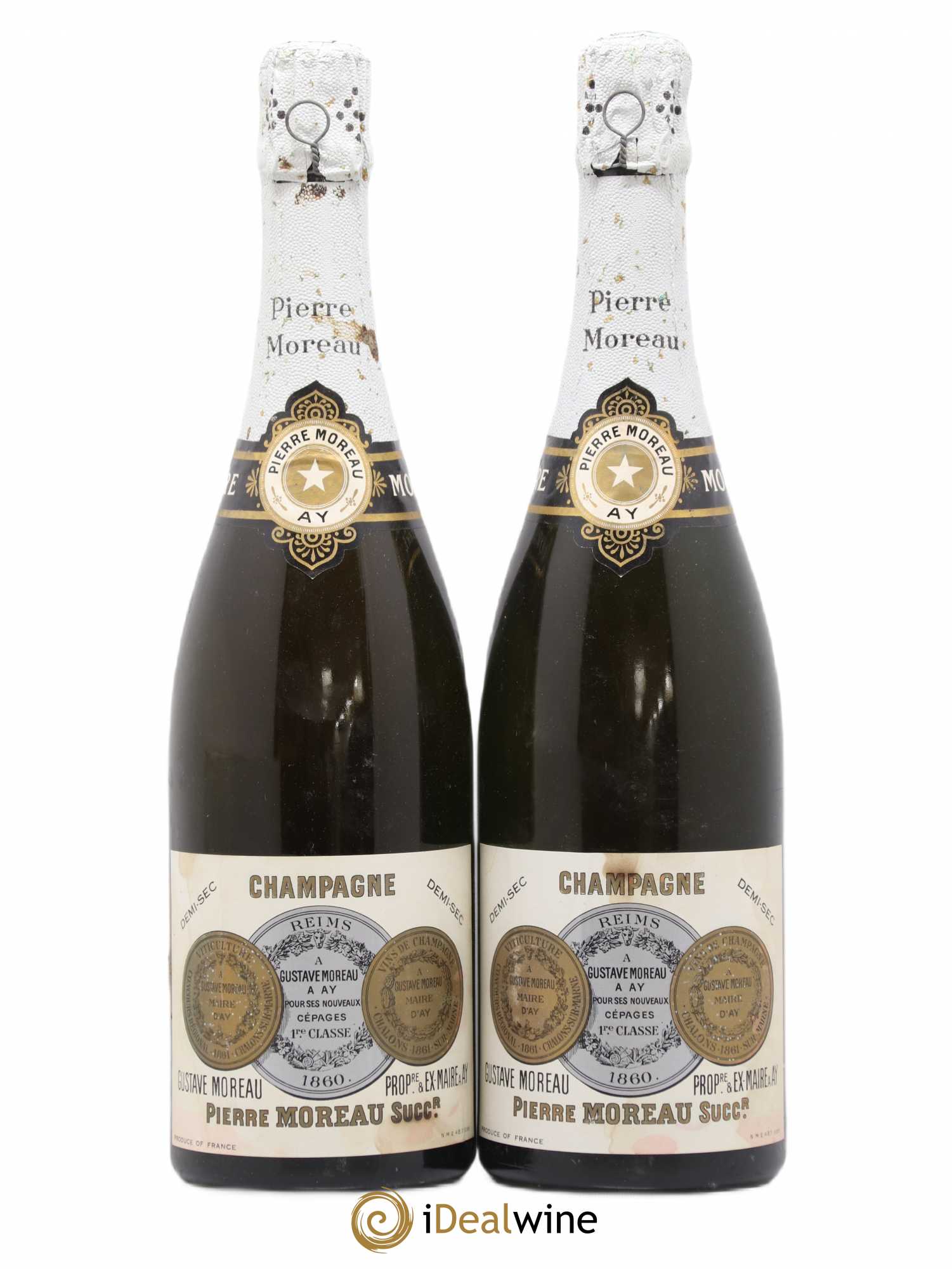 Champagne Philippe Moreau Demi-sec - Lot de 2 bouteilles - 0